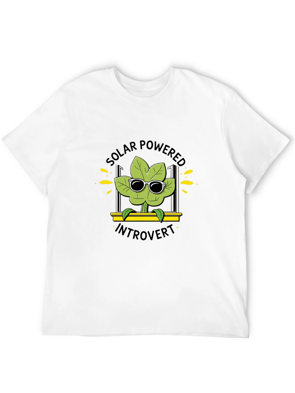 Solar Powered Introvert T-Shirt Black