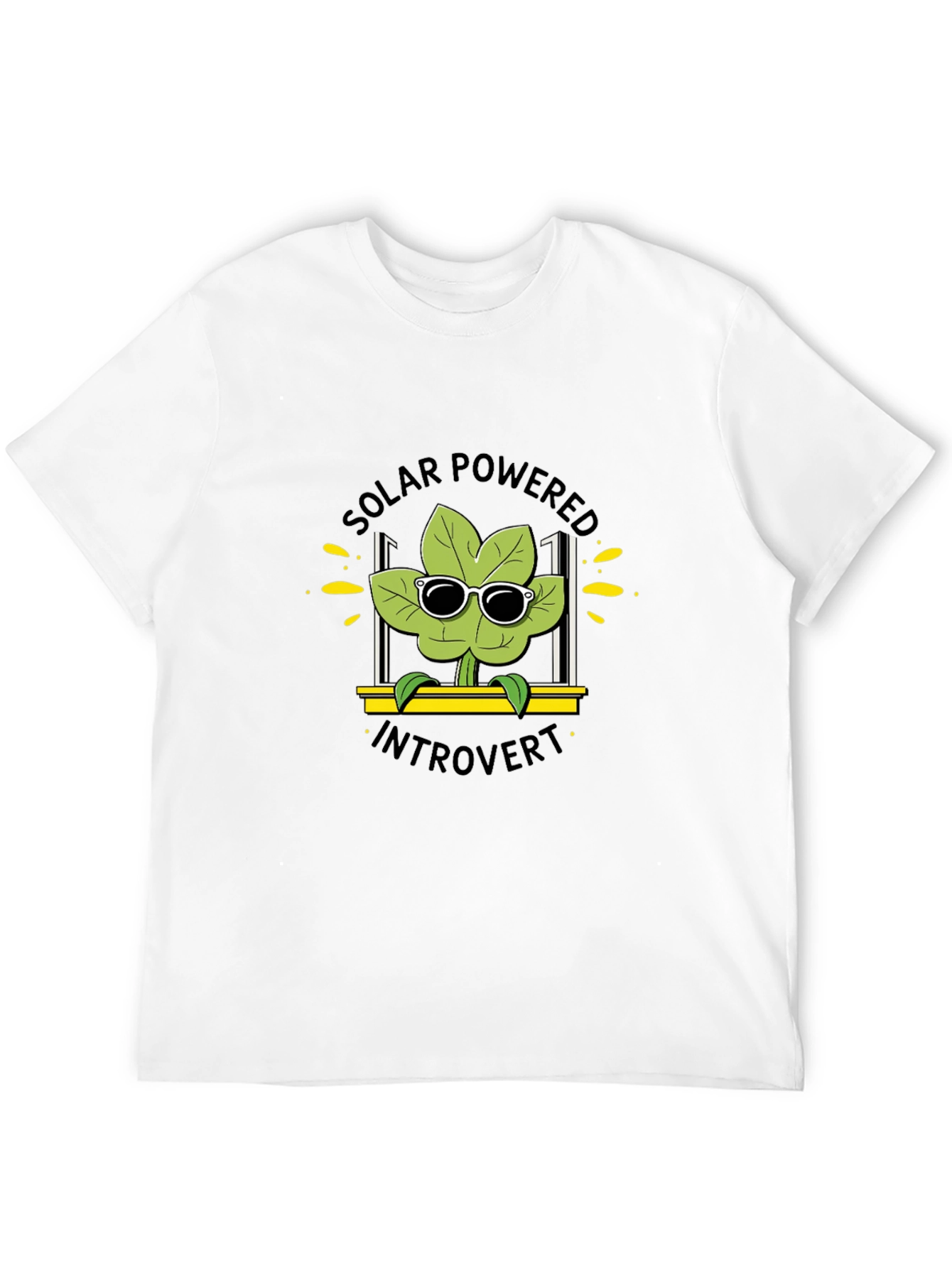 Solar Powered Introvert T-Shirt Black