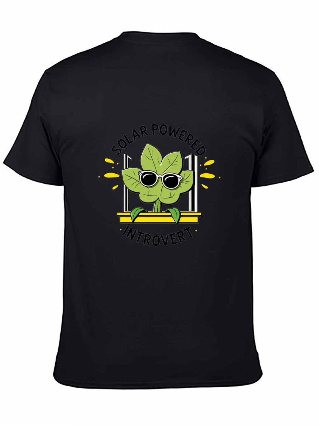 Solar Powered Introvert T-Shirt Black