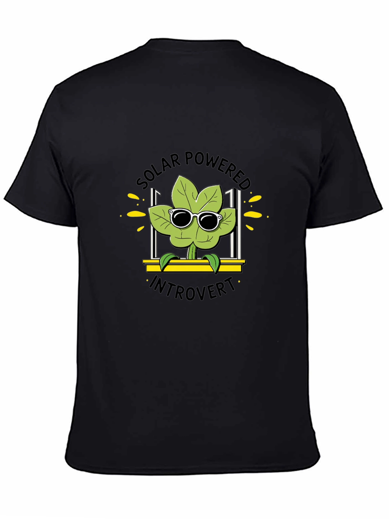 Solar Powered Introvert T-Shirt Black