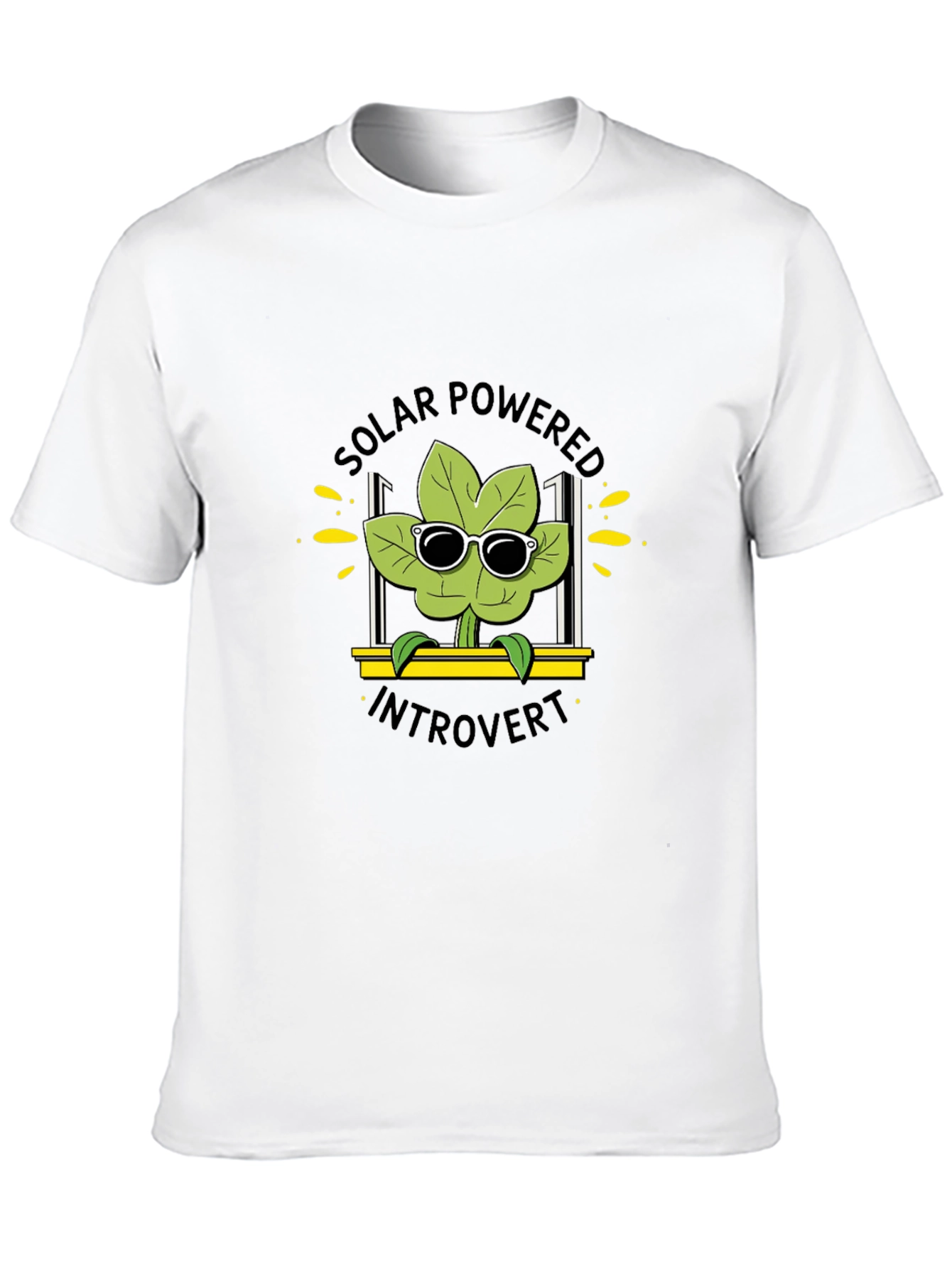 Solar Powered Introvert T-Shirt Black