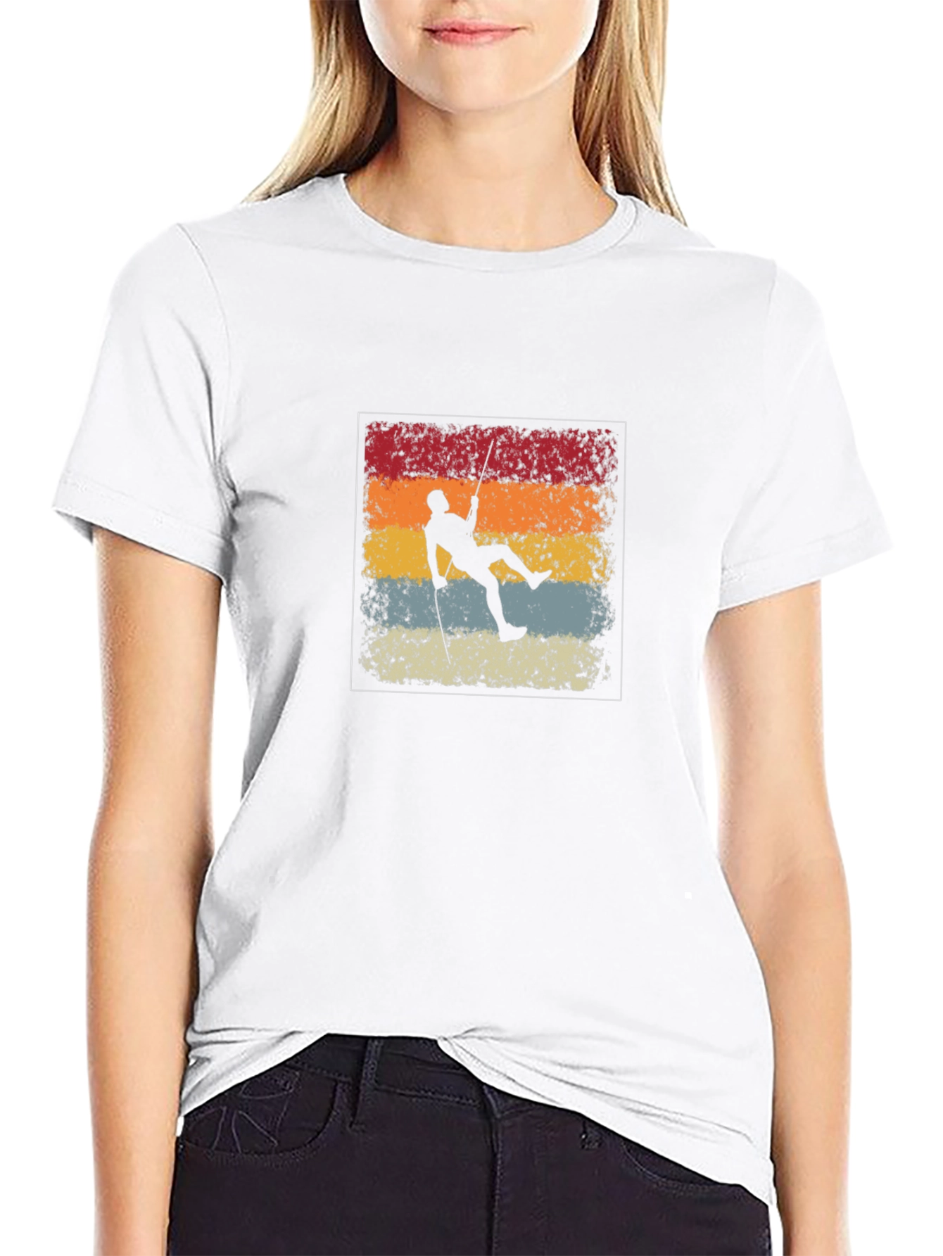 Retro Climber Silhouette Graphic Tee