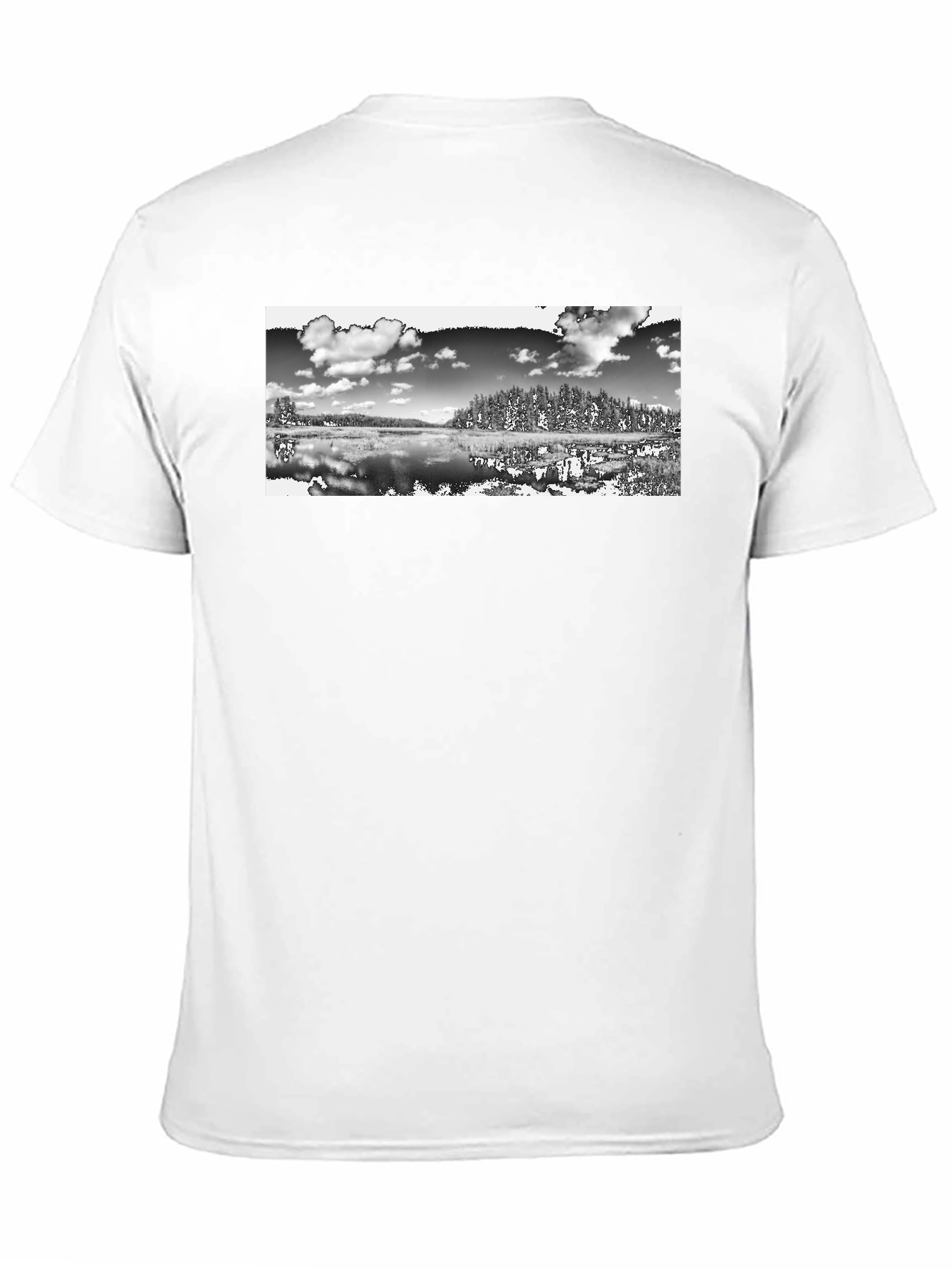 Monochrome Landscape Graphic T-Shirt