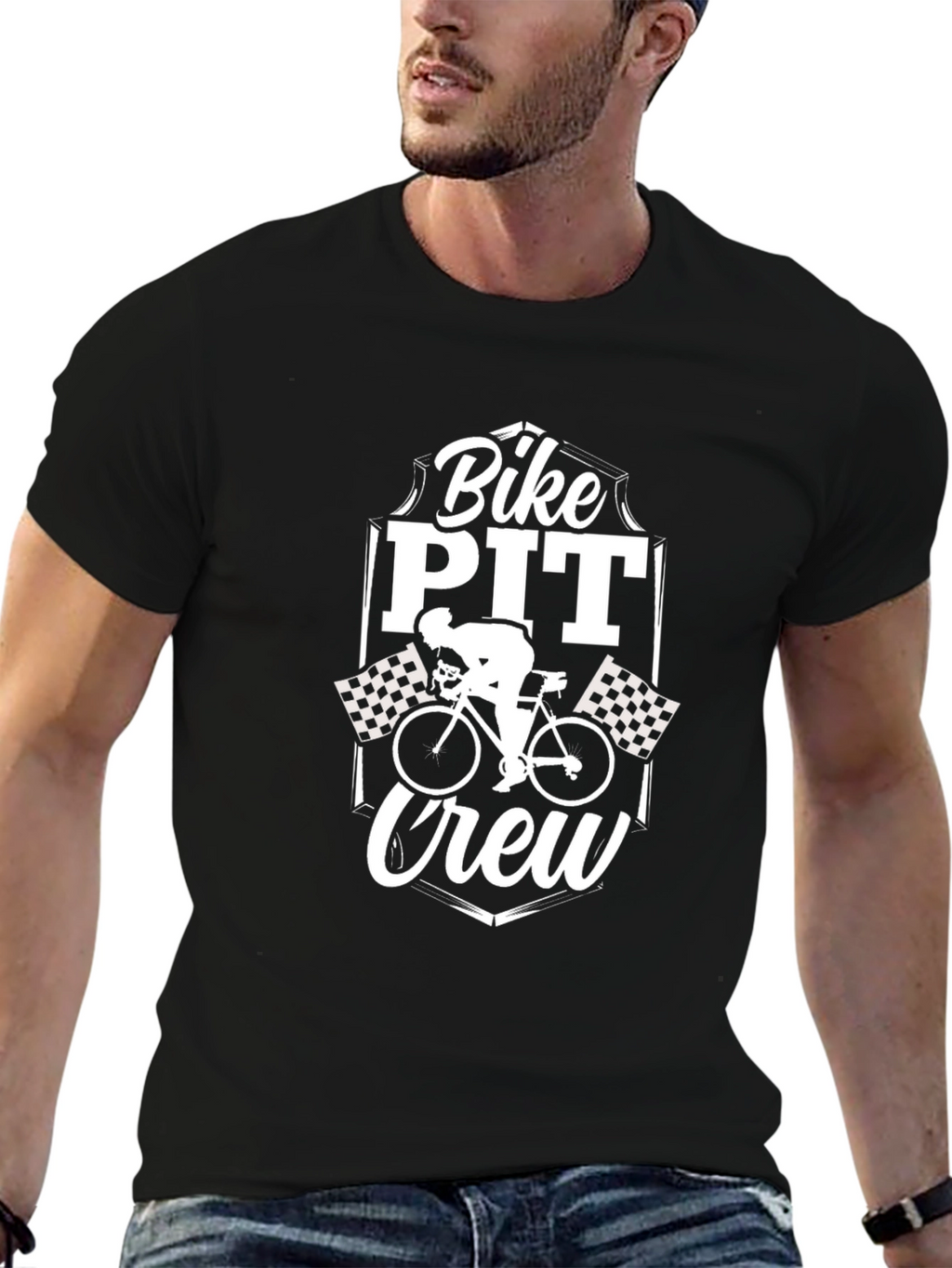 Bike Pit Crew T-Shirt - Cycling Enthusiast Apparel