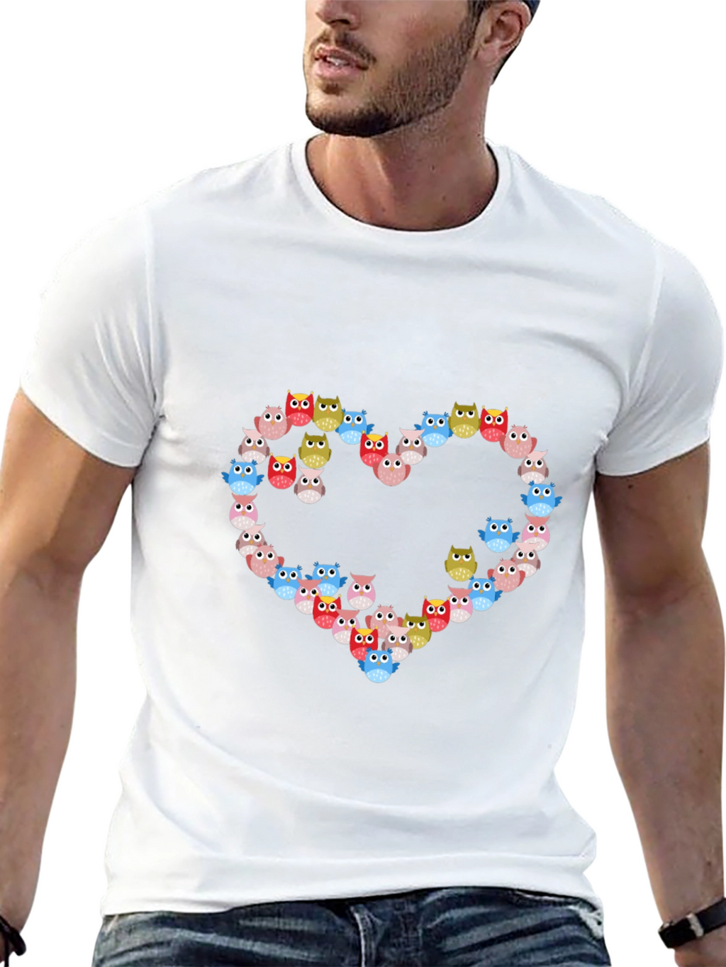 Owl Heart Graphic Tee