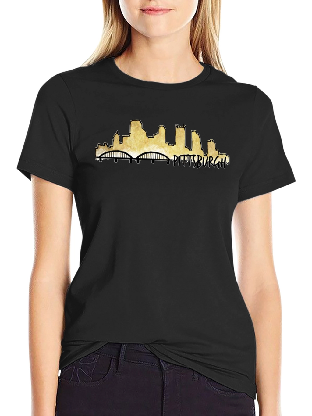 Pittsburgh Skyline Black T-Shirt