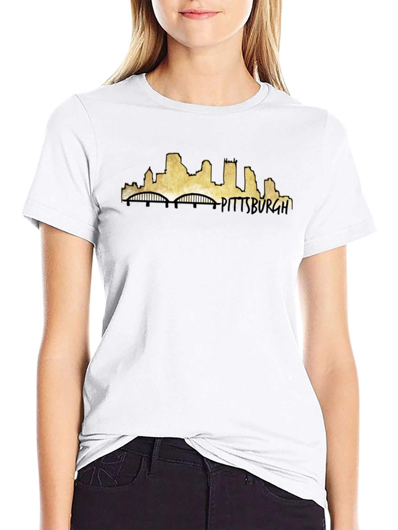 Pittsburgh Skyline Black T-Shirt