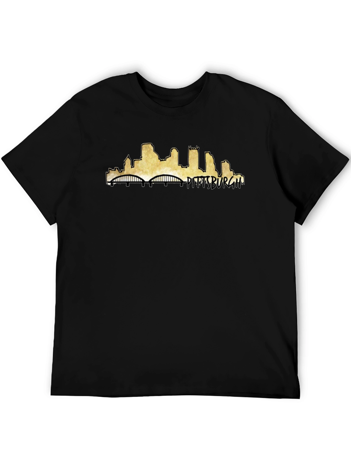 Pittsburgh Skyline Black T-Shirt