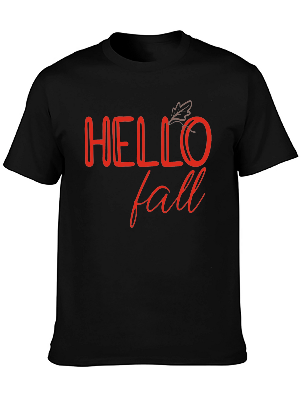 Hello Fall Black Graphic Tee
