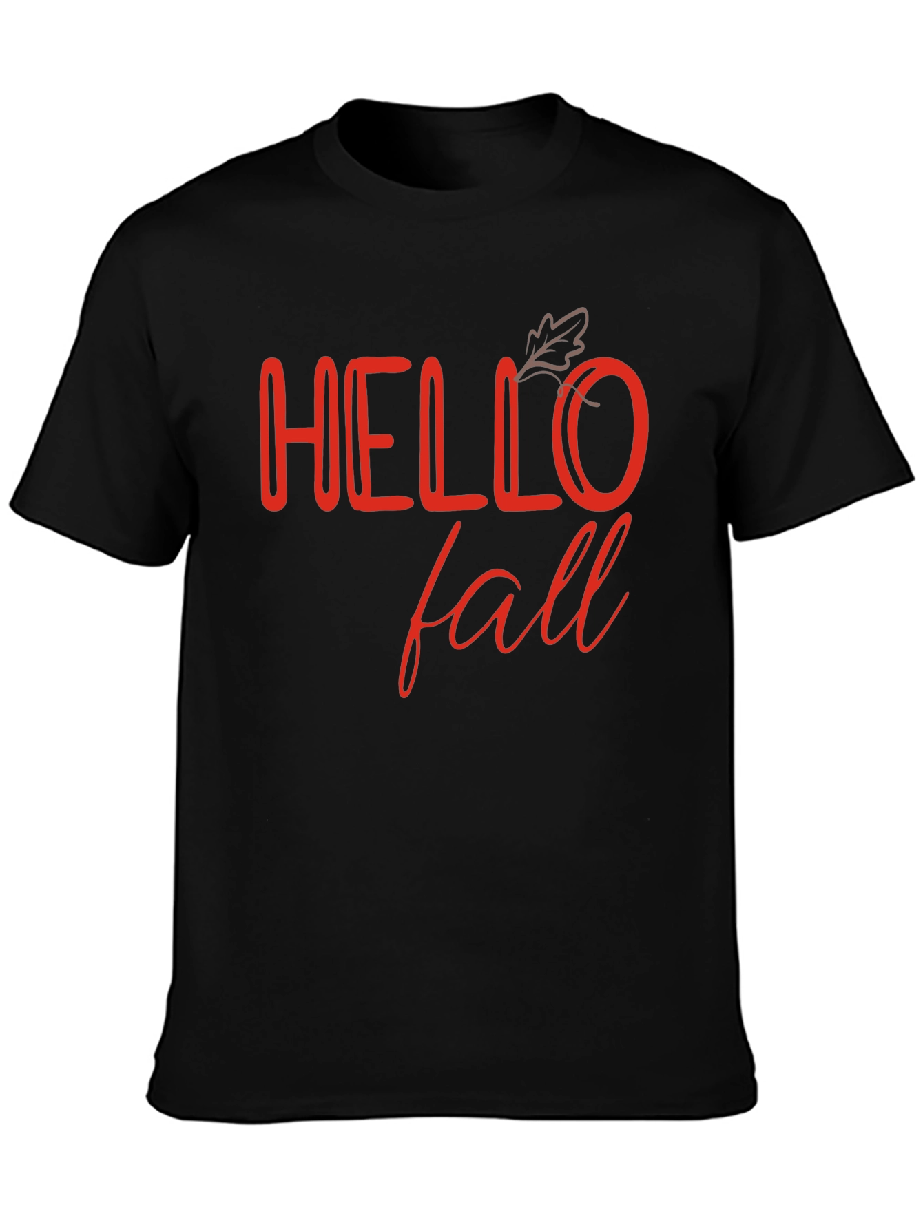 Hello Fall Black Graphic Tee