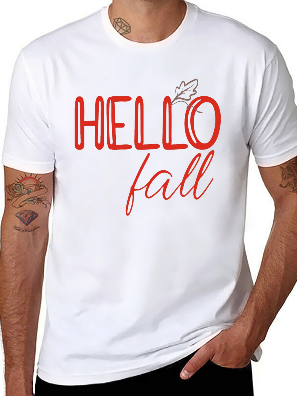 Hello Fall Black Graphic Tee