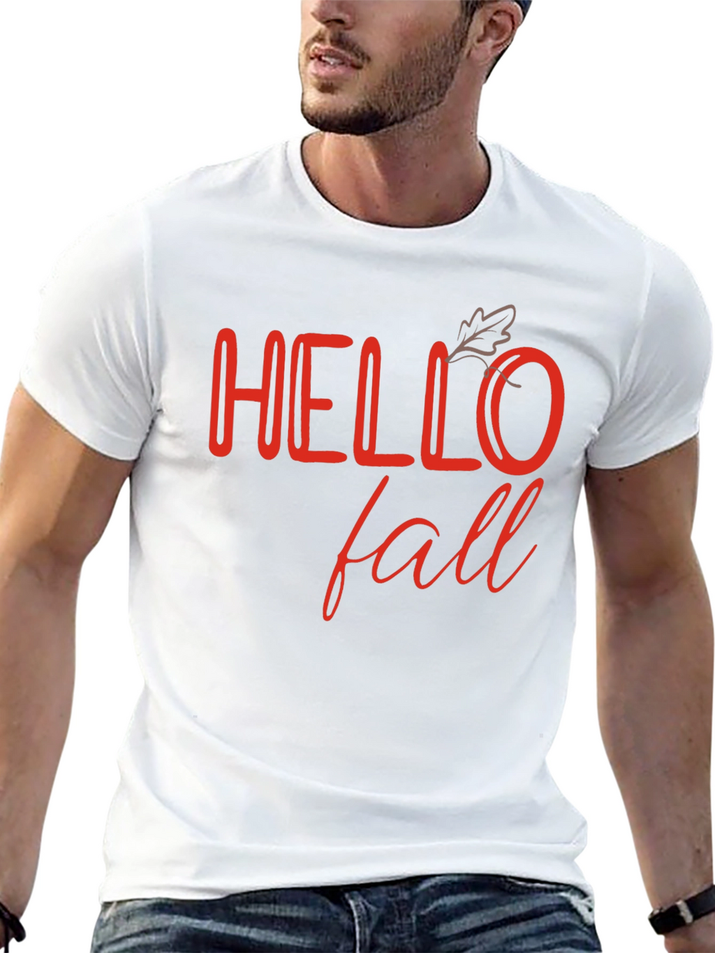 Hello Fall Black Graphic Tee
