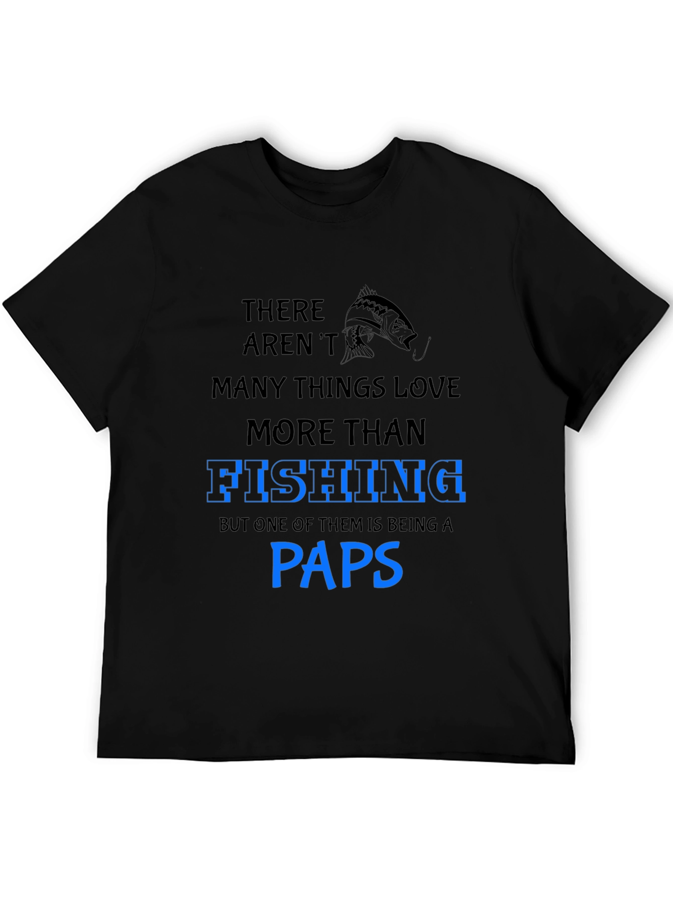 Fishing Paps T-Shirt: Love for Fishing and Grandfatherhood