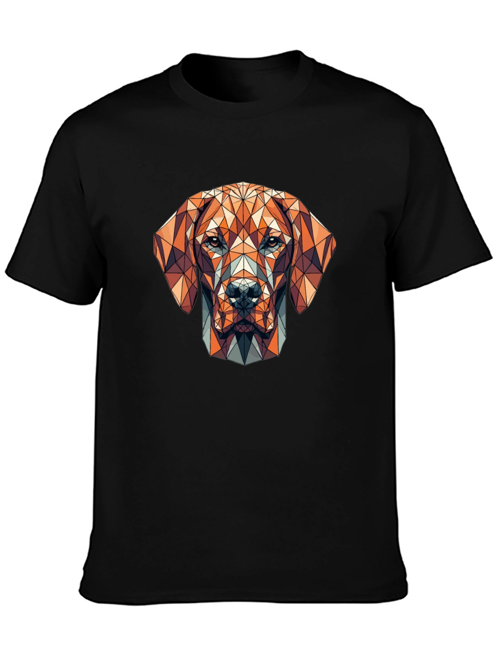 Geometric Dog Graphic T-Shirt
