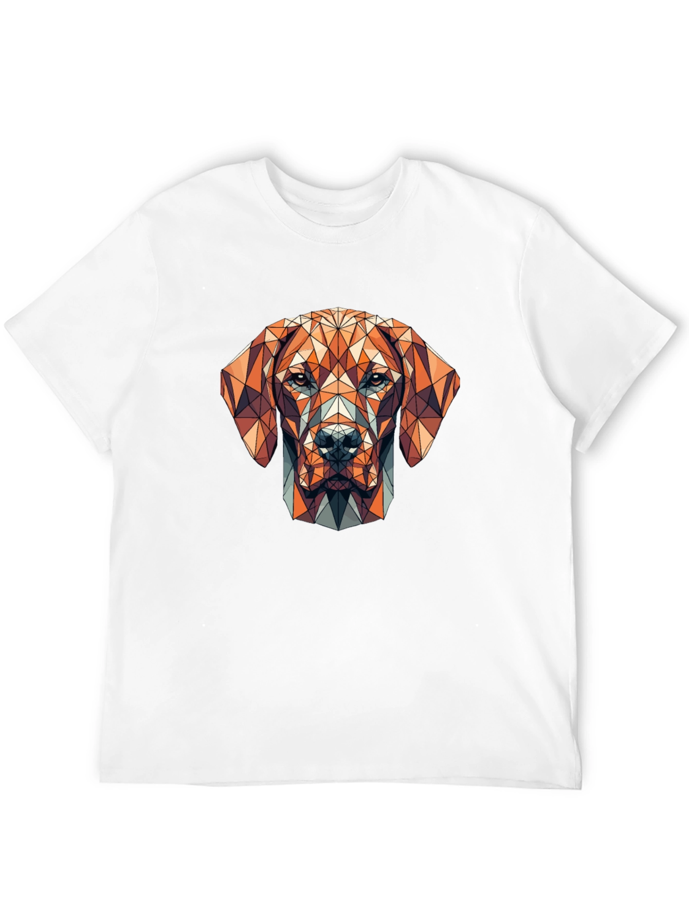 Geometric Dog Graphic T-Shirt