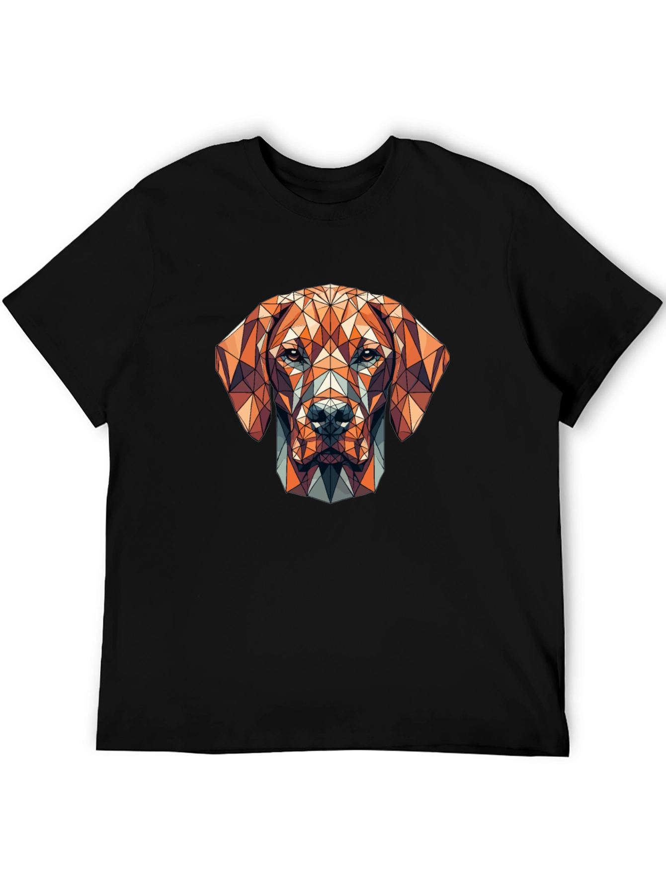 Geometric Dog Graphic T-Shirt