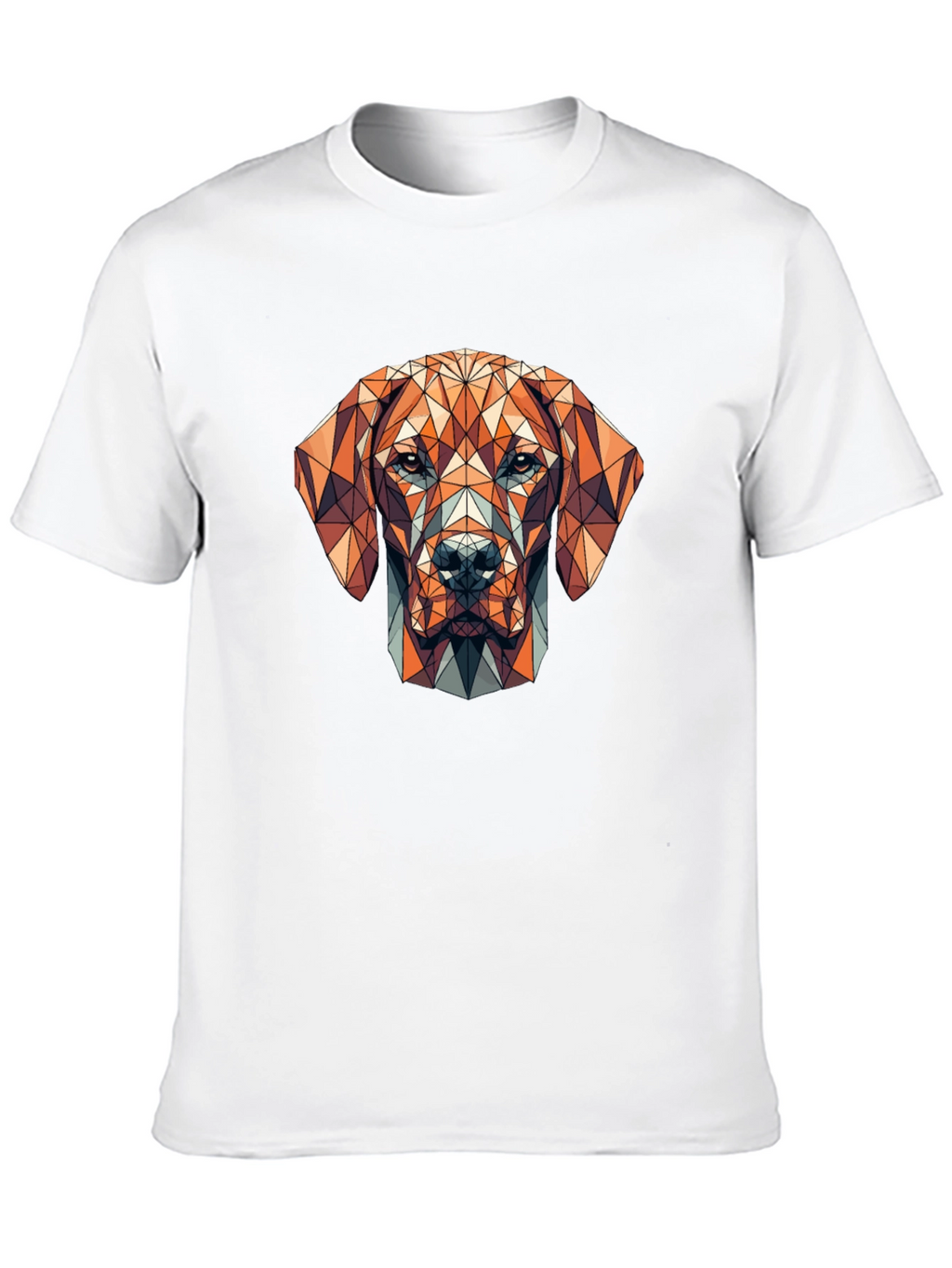 Geometric Dog Graphic T-Shirt