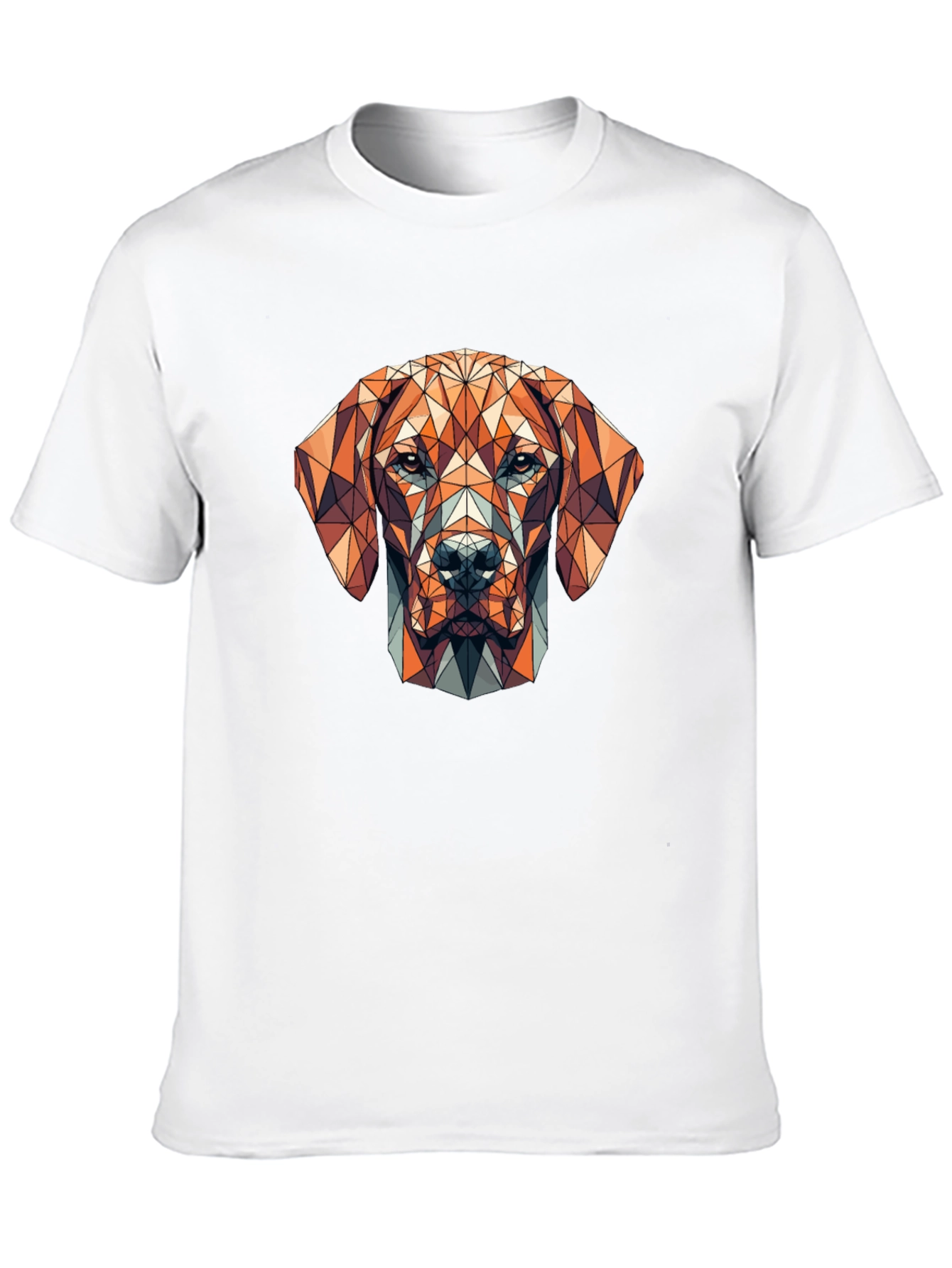 Geometric Dog Graphic T-Shirt