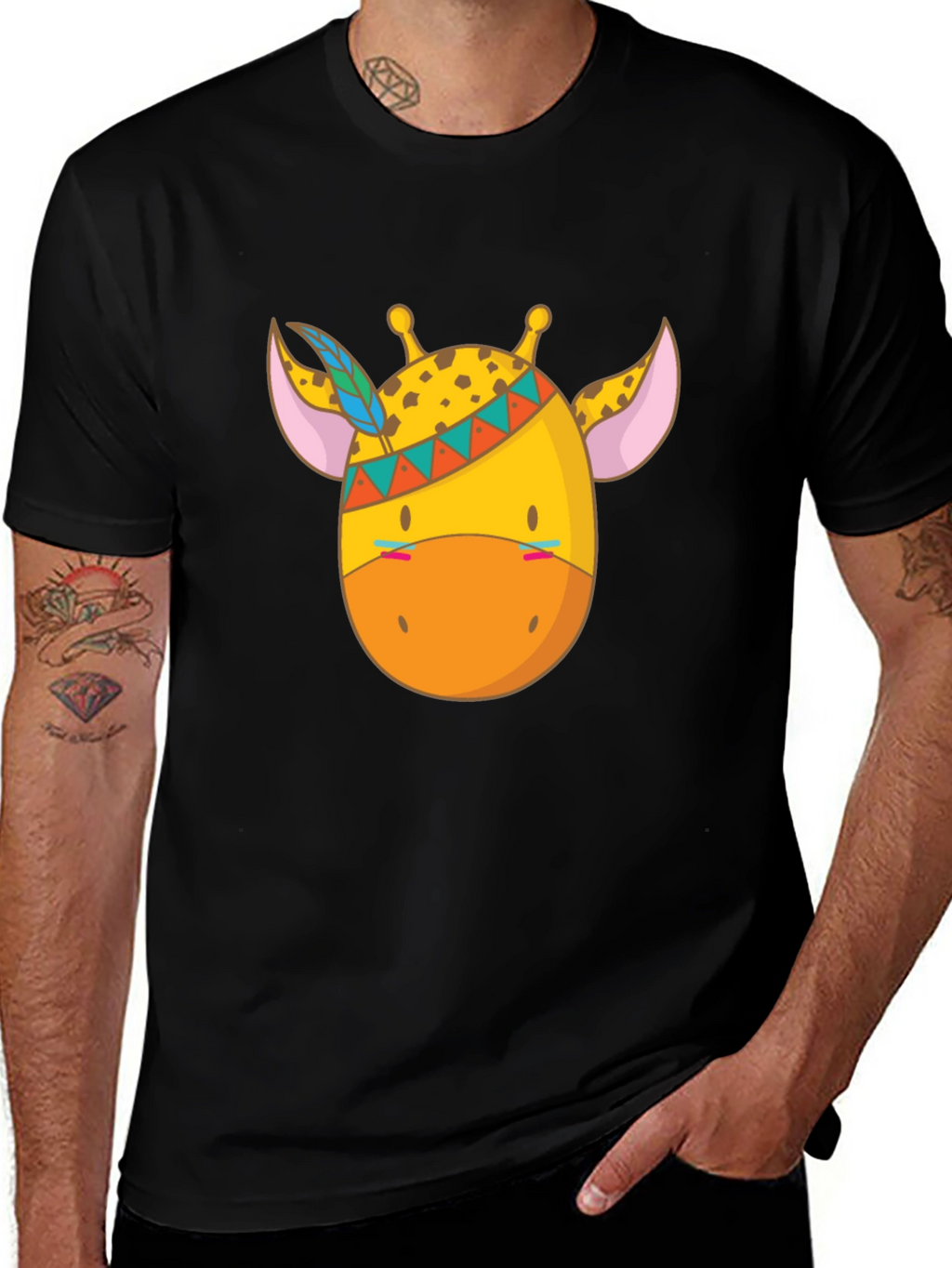 Giraffe T-Shirt - Animal Cartoon Tee