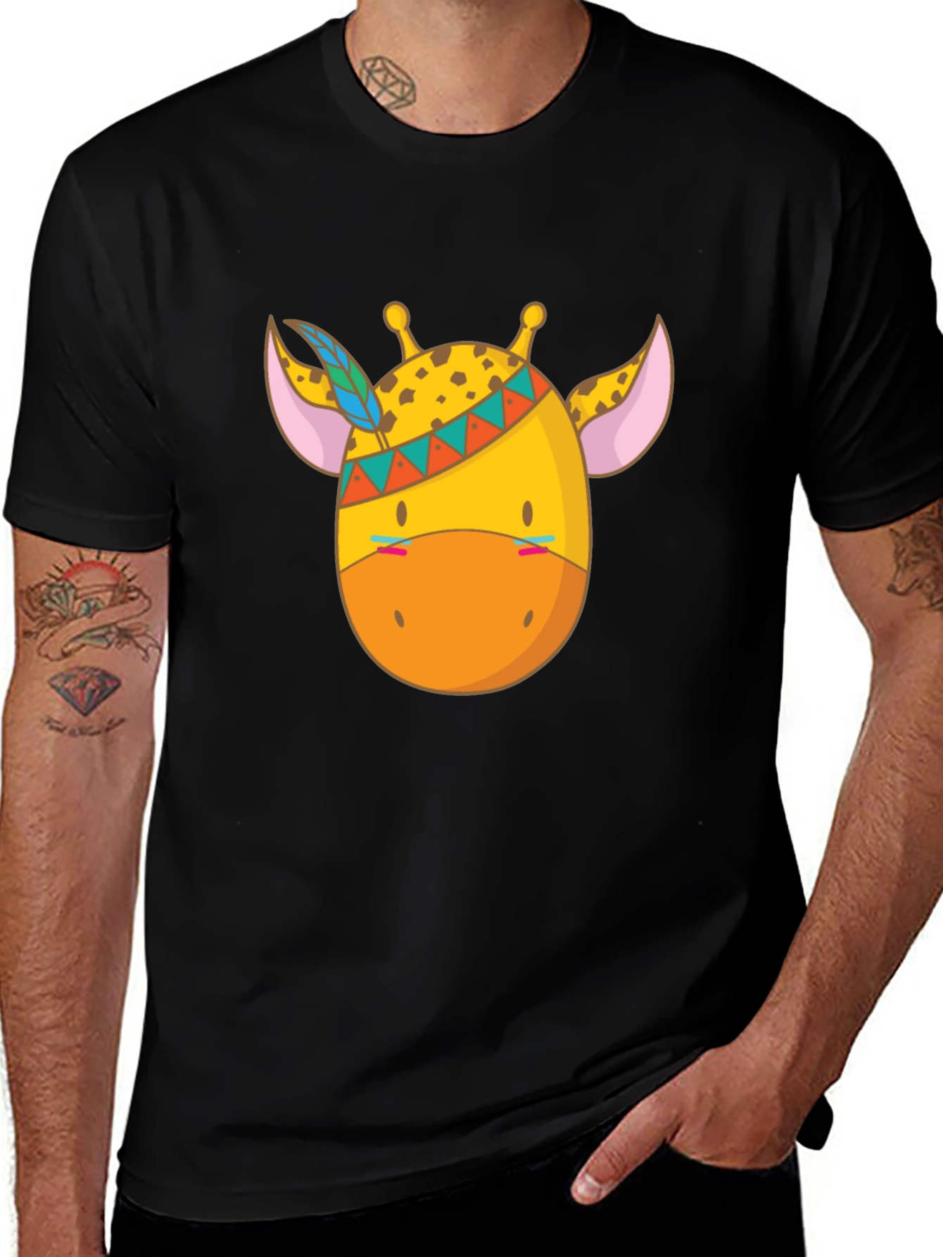 Giraffe T-Shirt - Animal Cartoon Tee