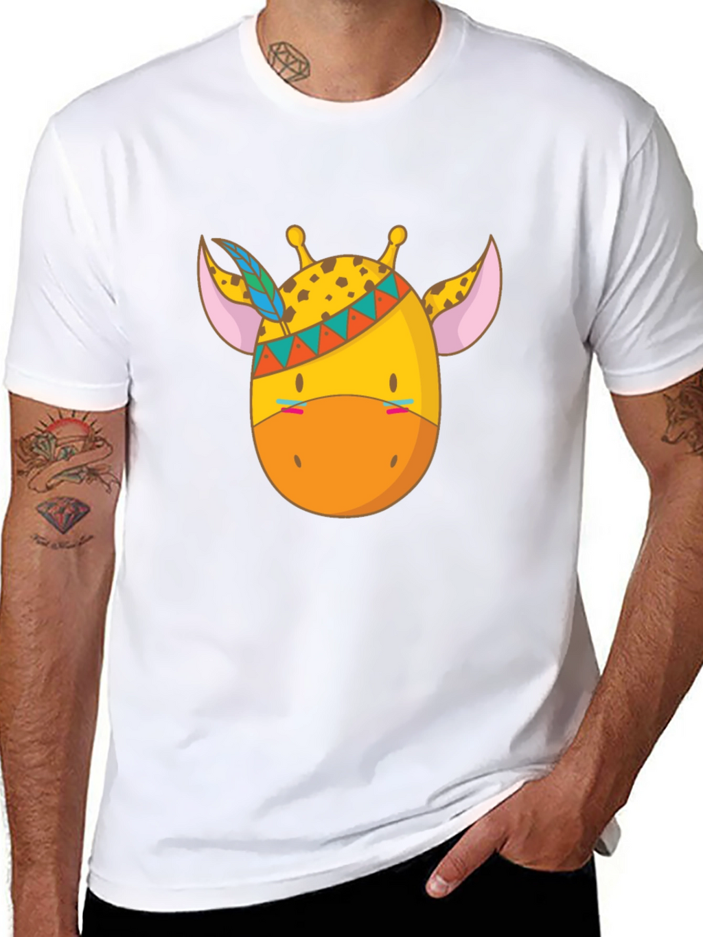 Giraffe T-Shirt - Animal Cartoon Tee
