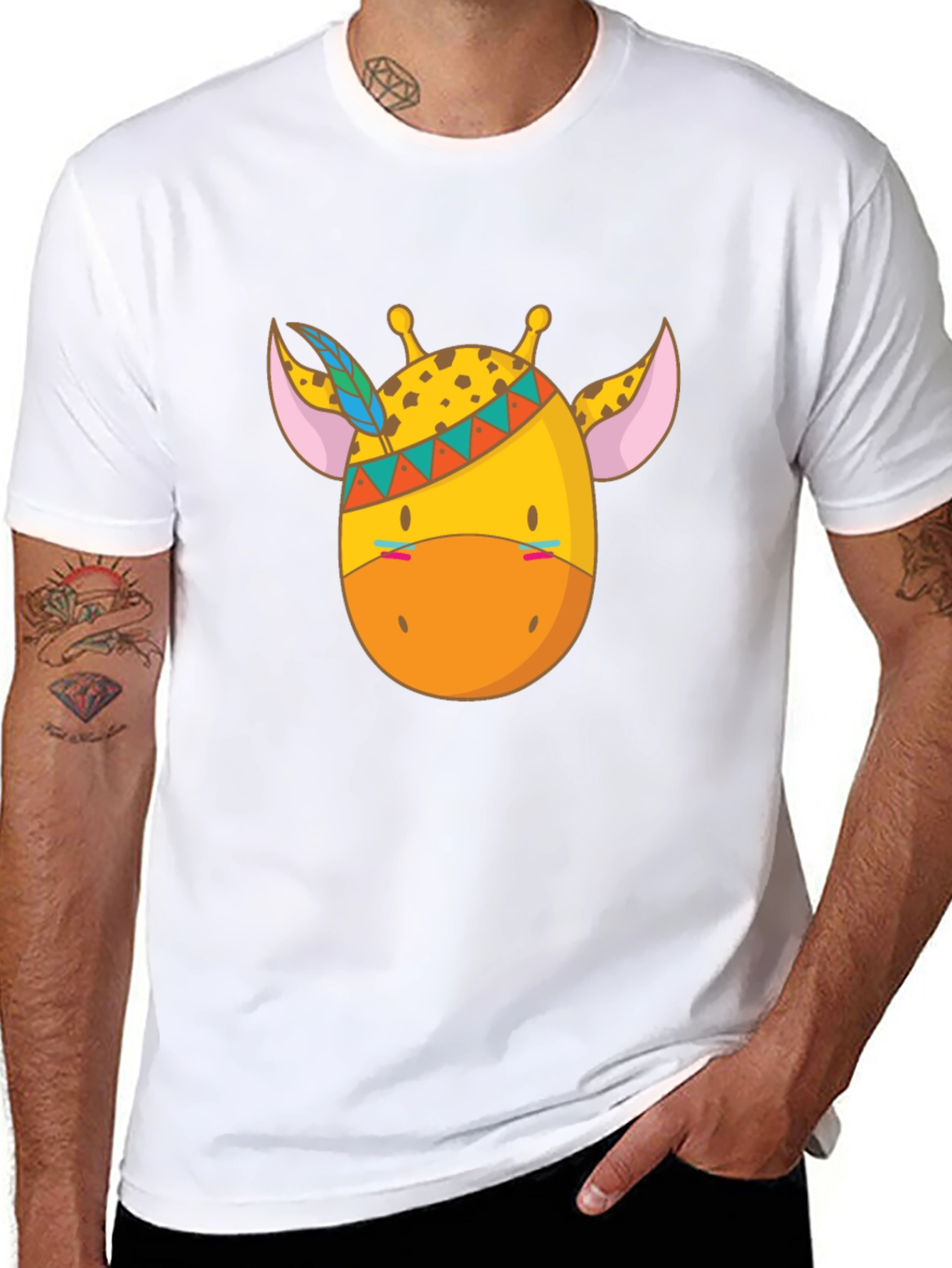 Giraffe T-Shirt - Animal Cartoon Tee