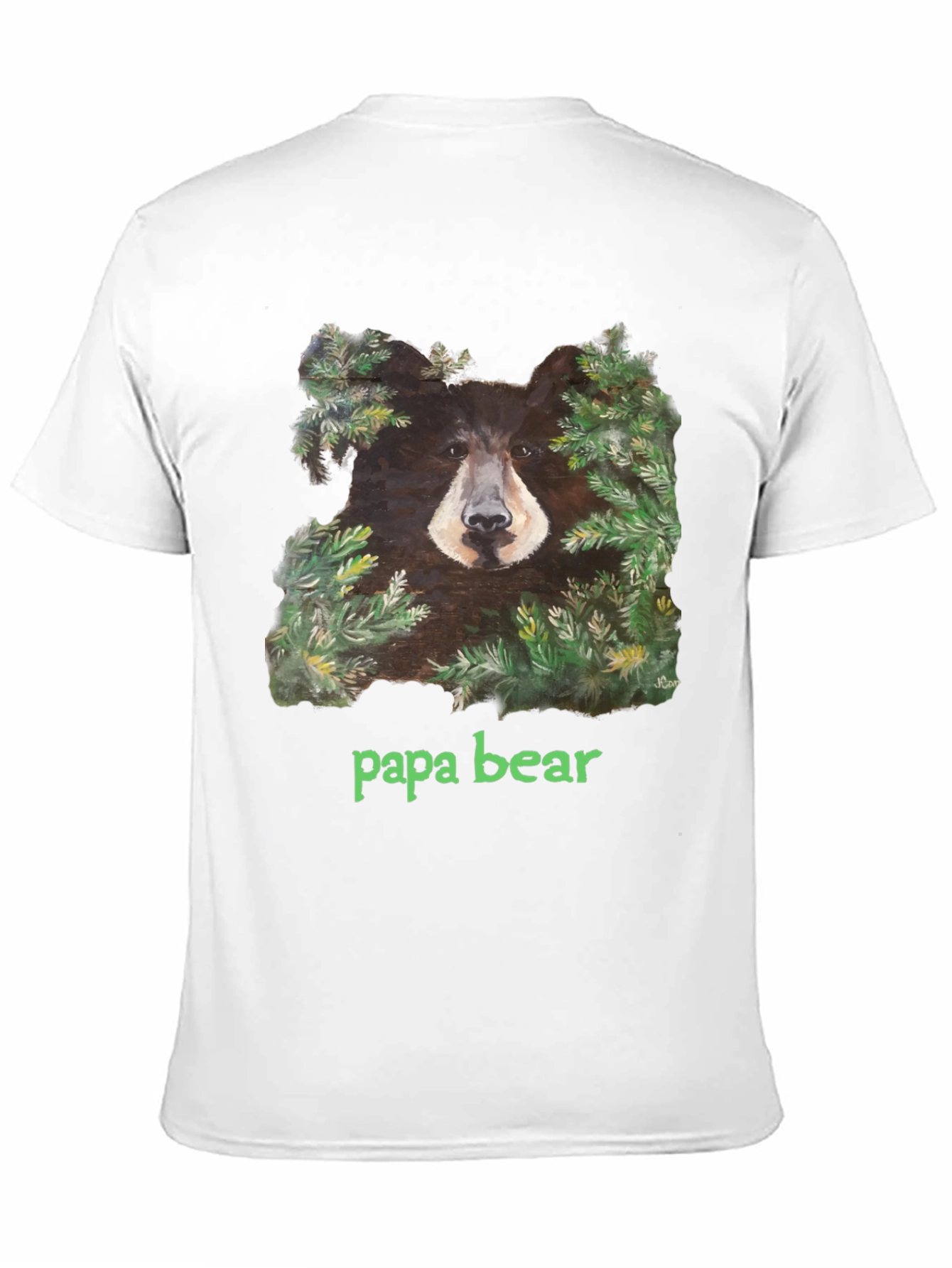 Papa Bear Black T-Shirt