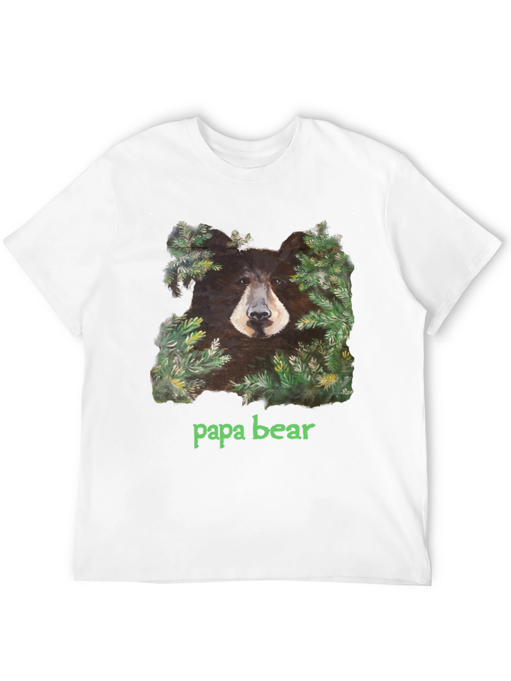 Papa Bear Black T-Shirt