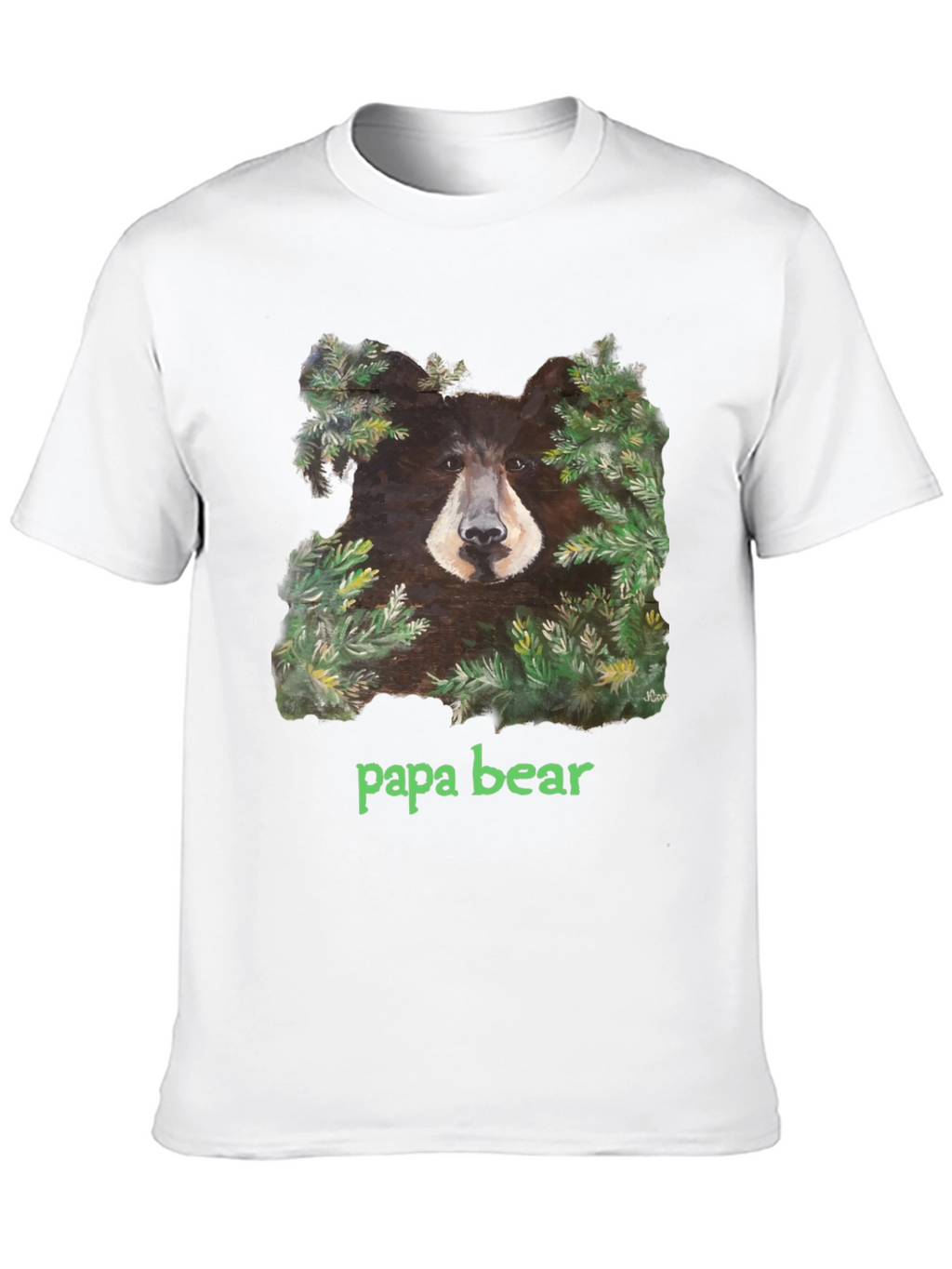 Papa Bear Black T-Shirt