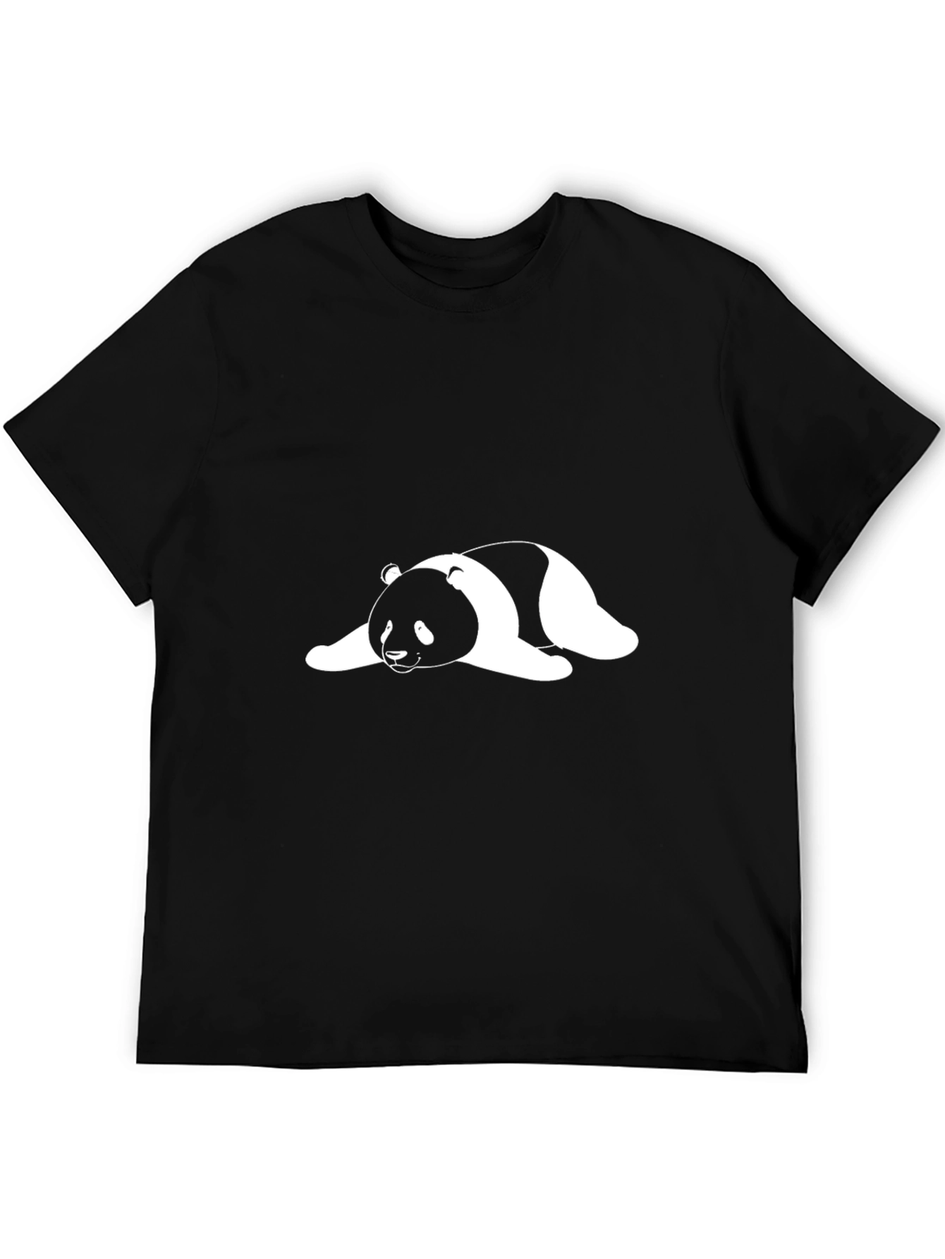 Cool Panda Graphic T-Shirt - Casual Black Tee