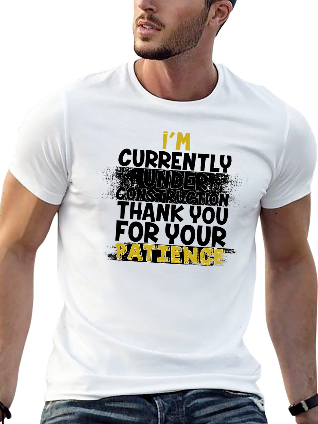 Under Construction Funny Graphic Tee