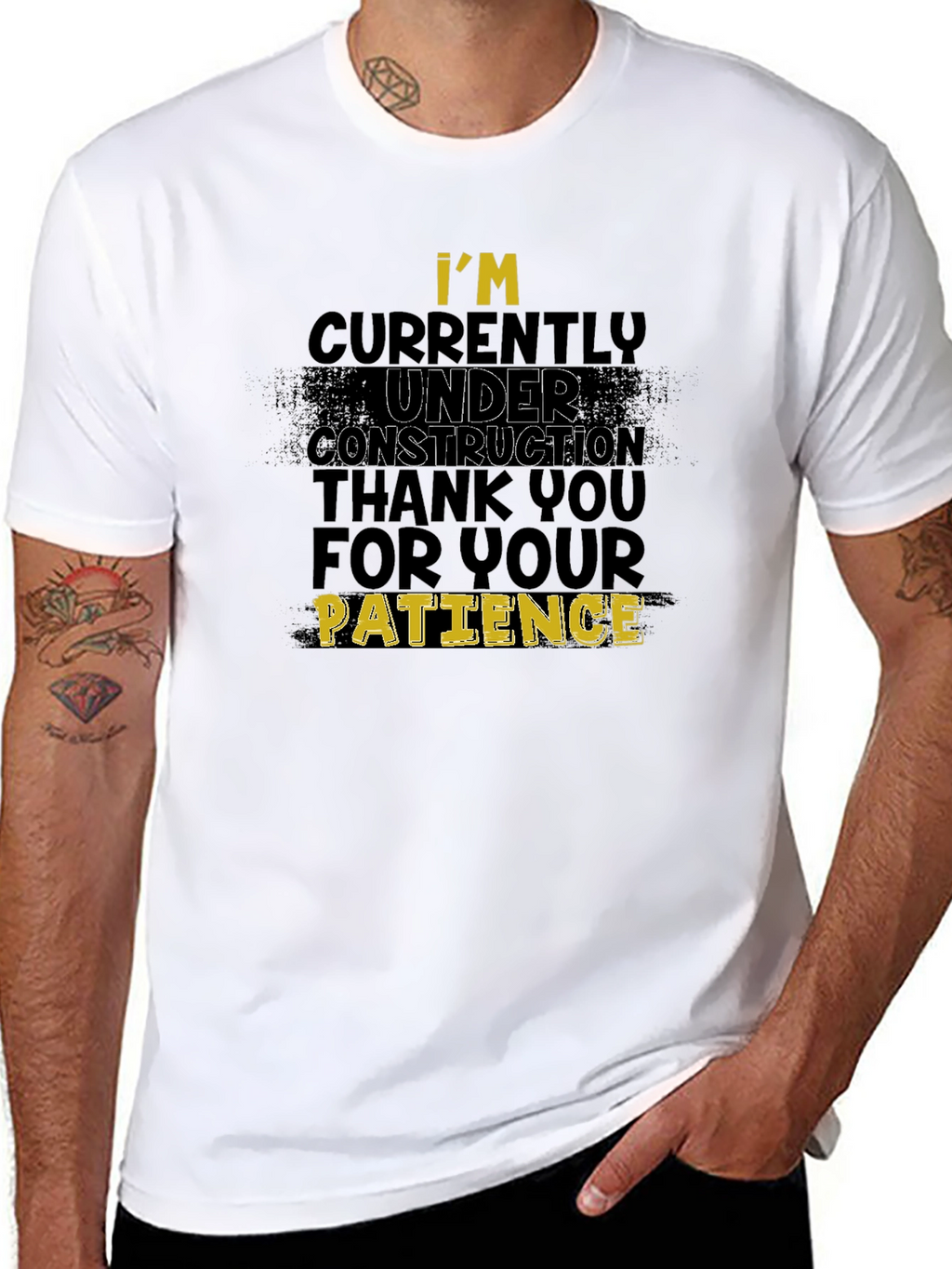 Under Construction Funny Graphic Tee