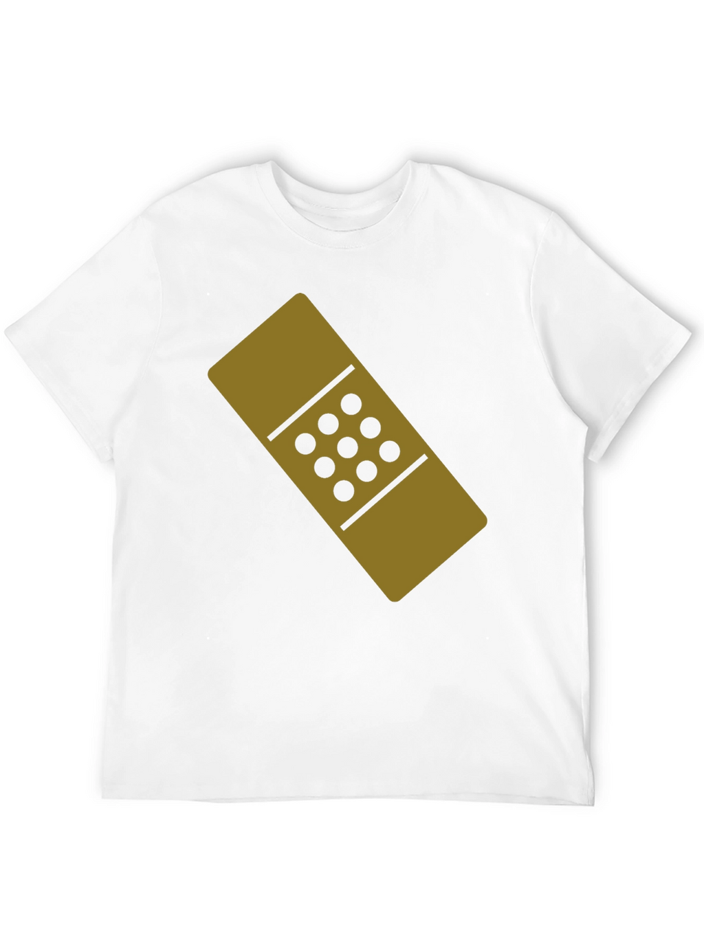 Novelty Band-Aid Graphic T-Shirt - Black Cotton Tee