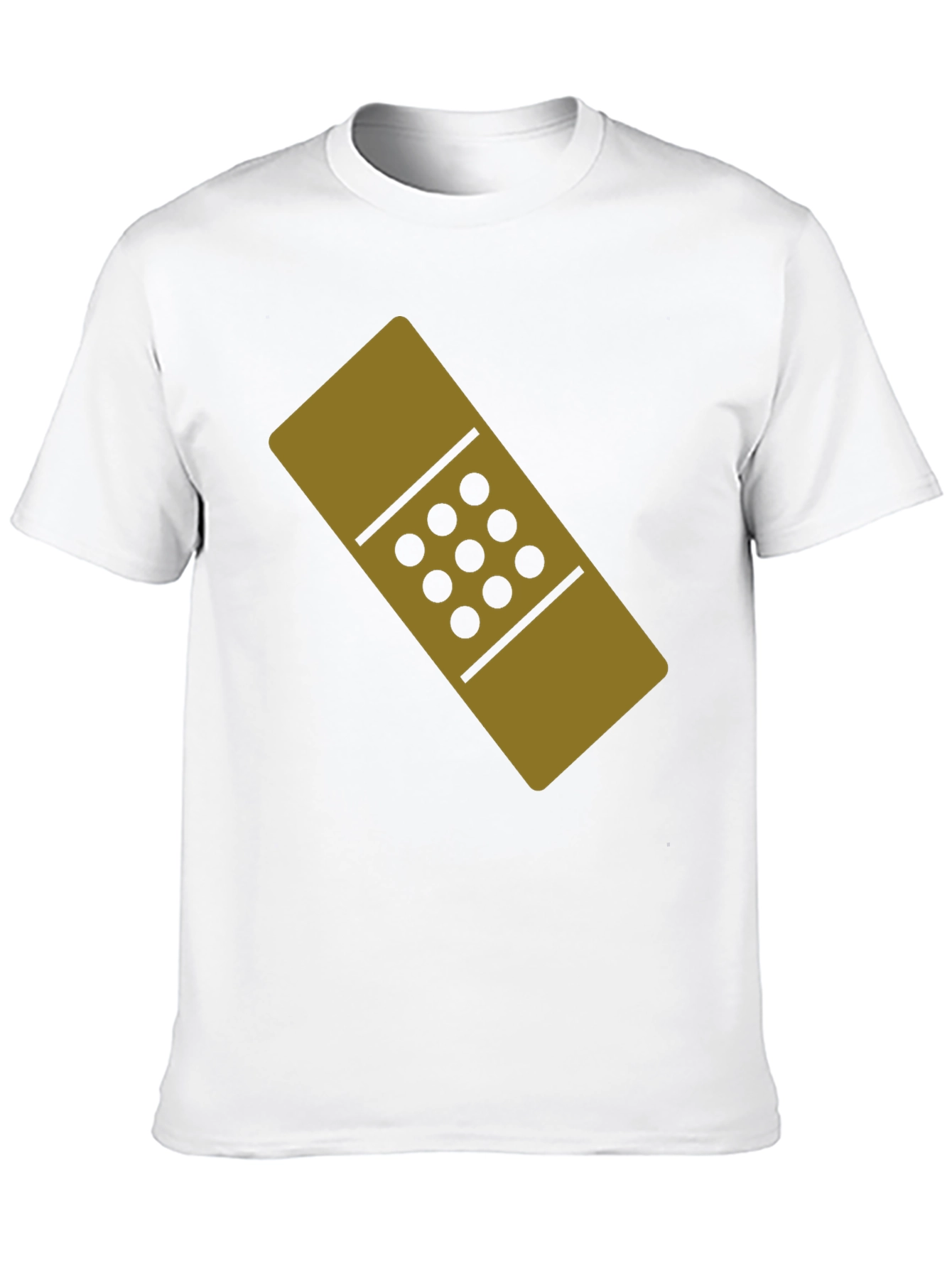 Novelty Band-Aid Graphic T-Shirt - Black Cotton Tee