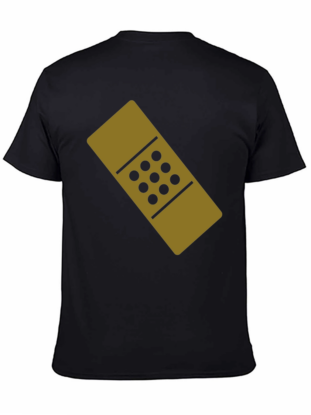 Novelty Band-Aid Graphic T-Shirt - Black Cotton Tee