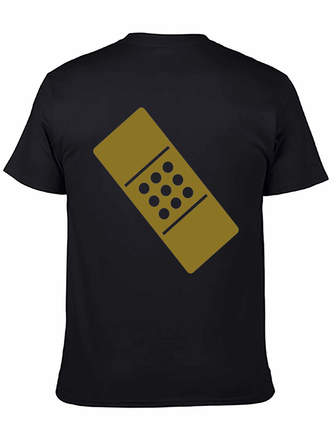 Novelty Band-Aid Graphic T-Shirt - Black Cotton Tee
