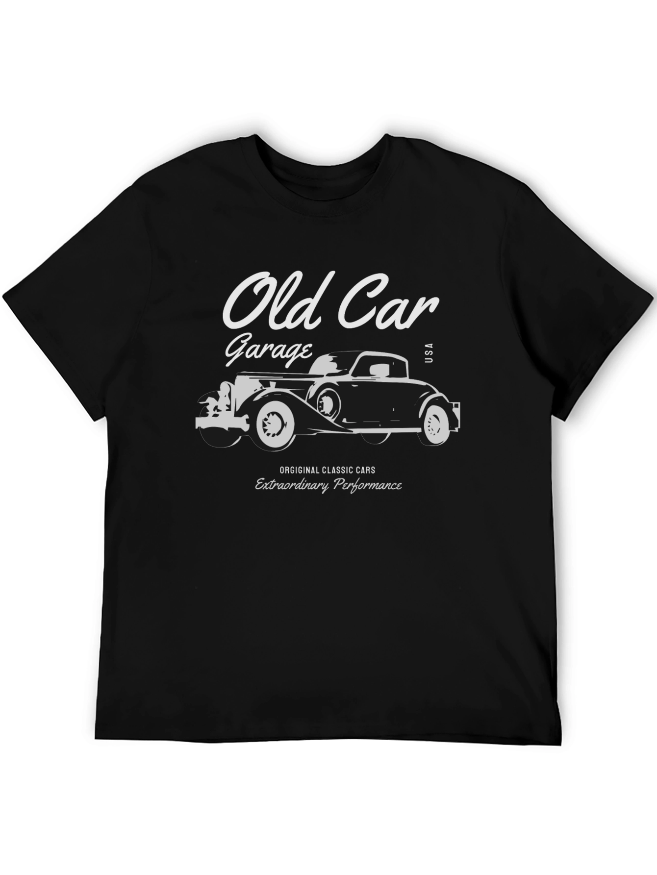 Old Car Garage T-Shirt - Classic Car Tee for Enthusiasts