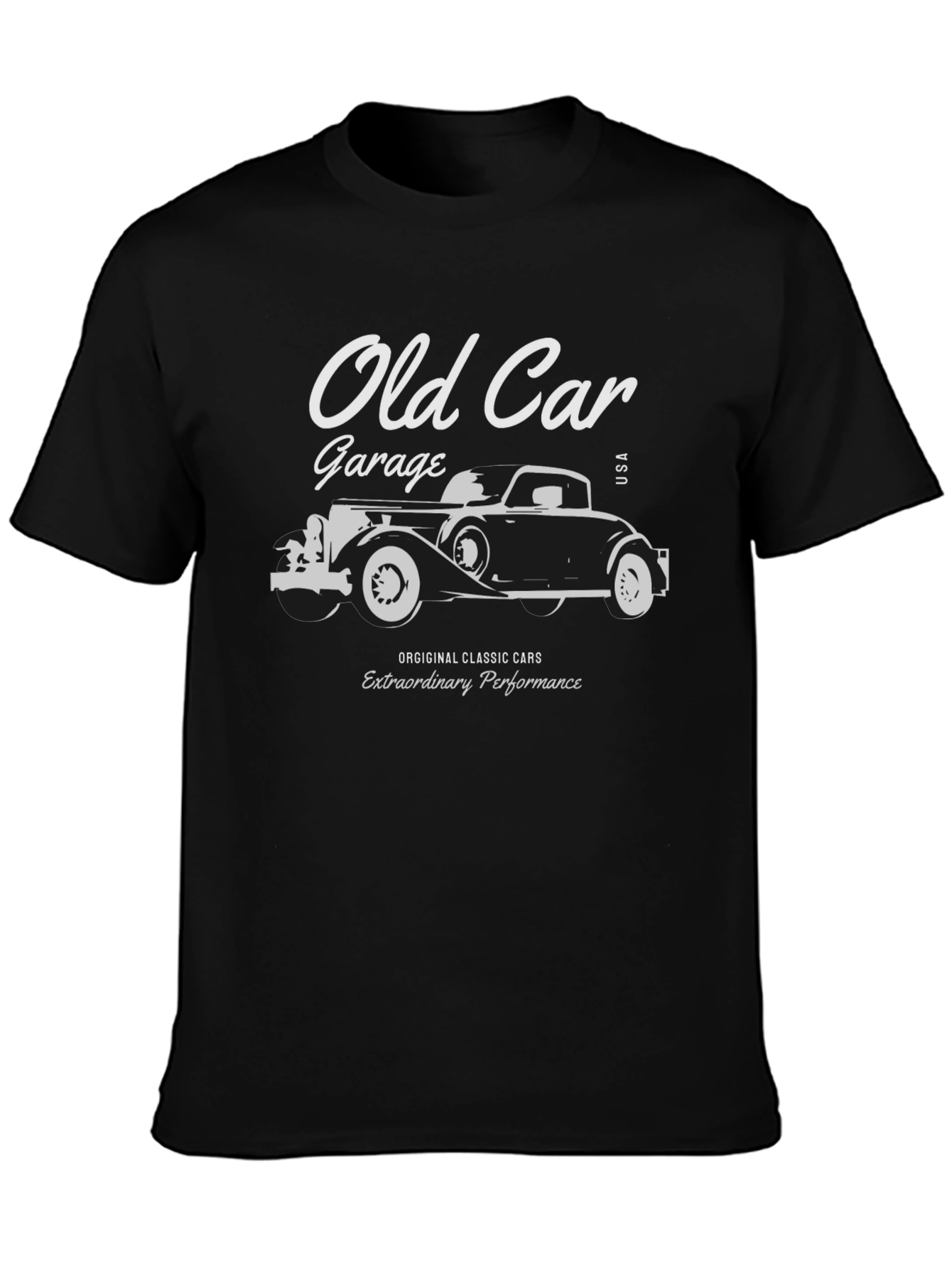 Old Car Garage T-Shirt - Classic Car Tee for Enthusiasts