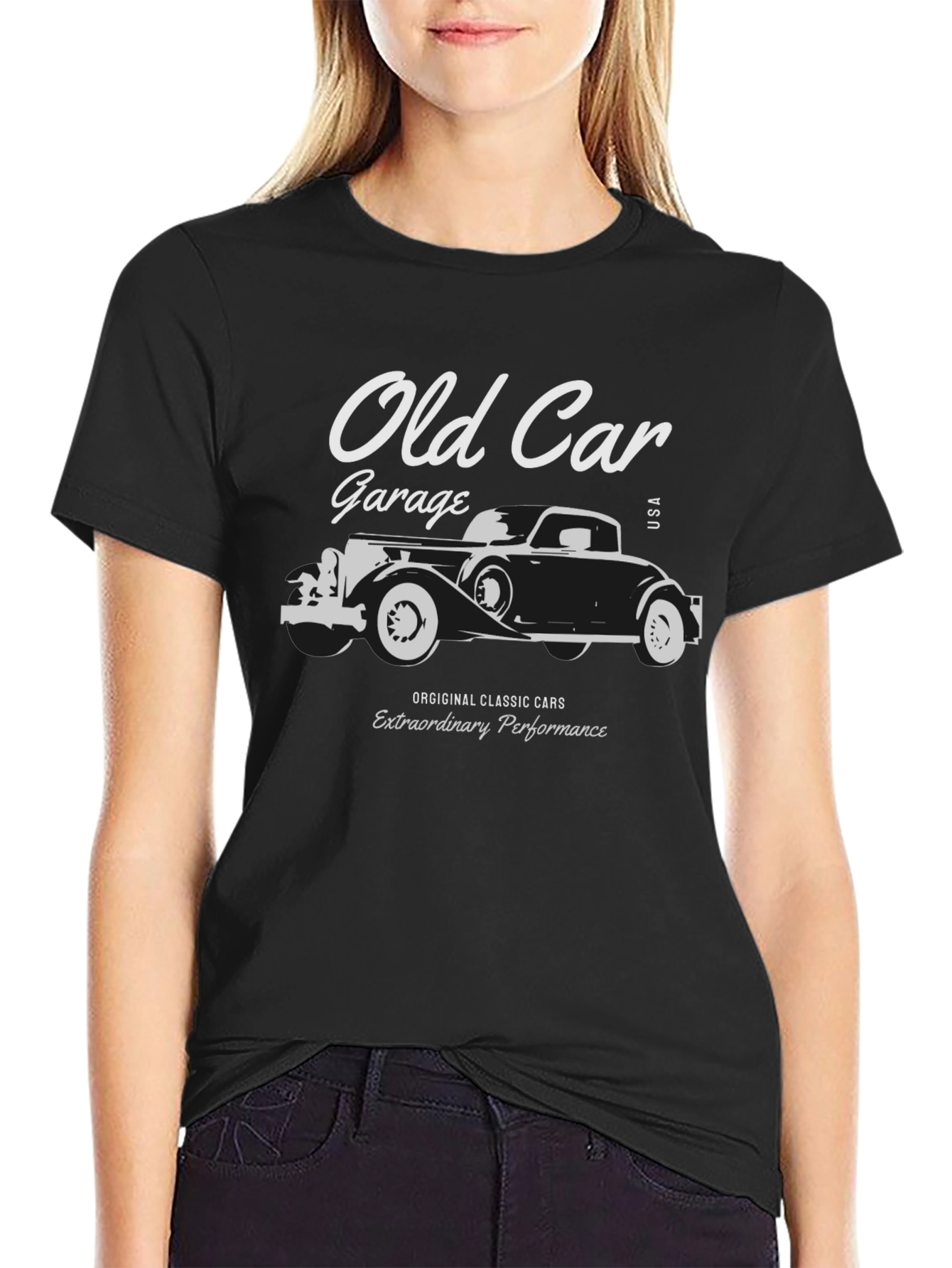 Old Car Garage T-Shirt - Classic Car Tee for Enthusiasts