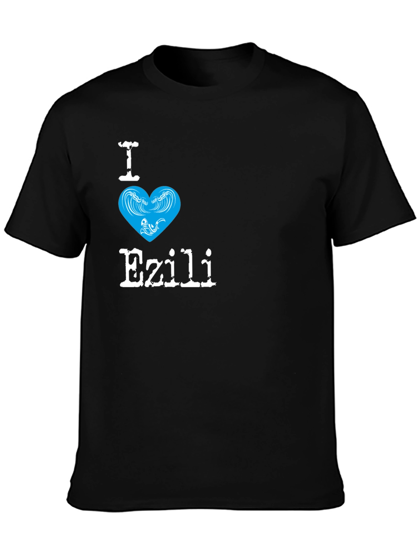 I Love Ezili Black T-Shirt