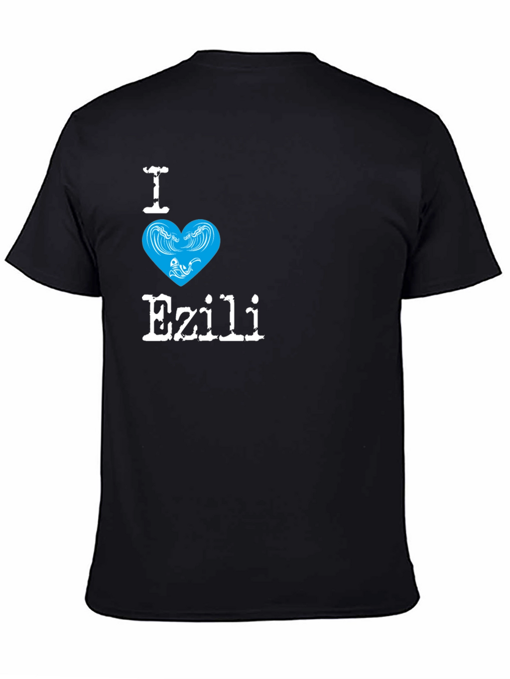 I Love Ezili Black T-Shirt