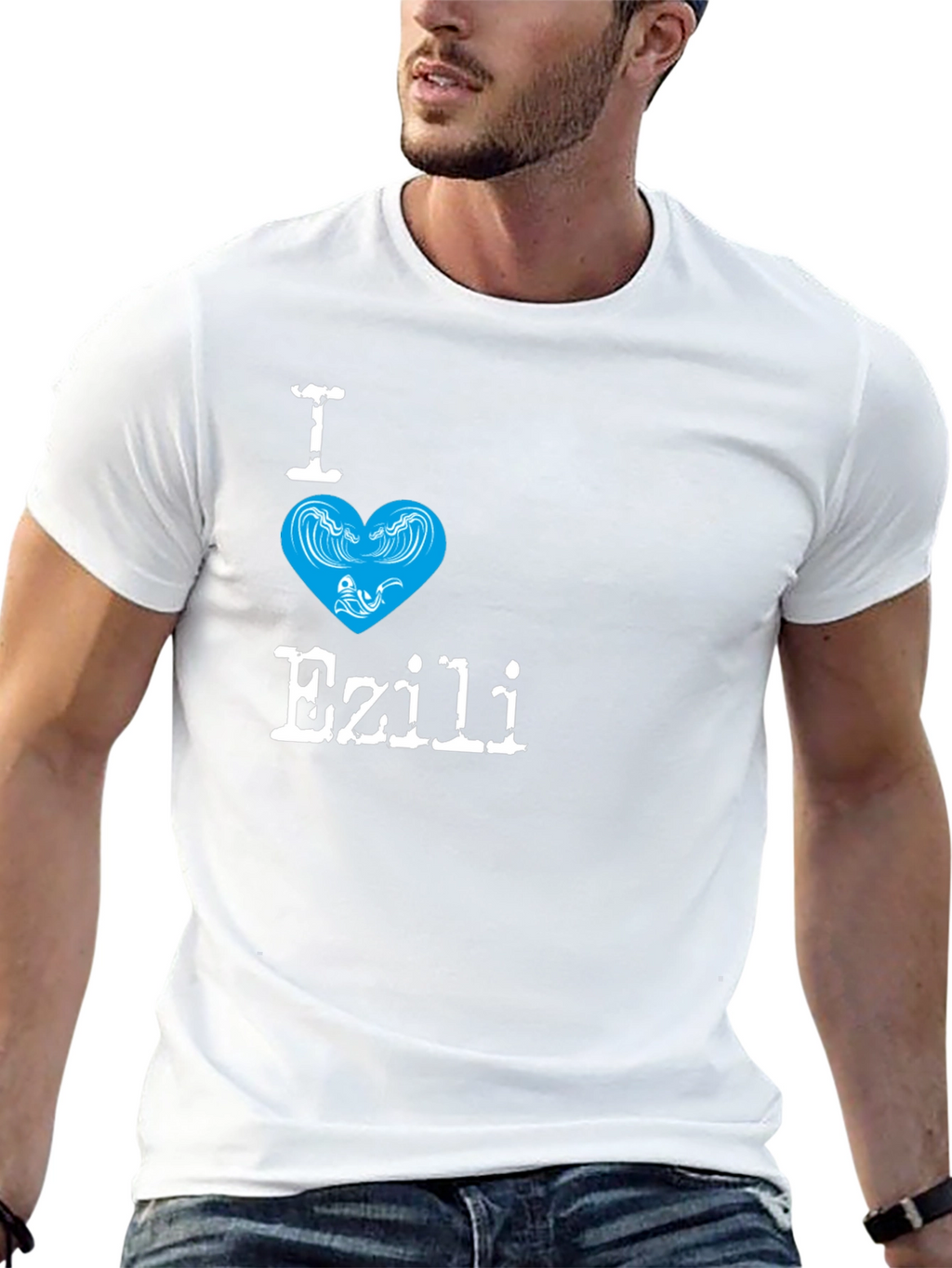 I Love Ezili Black T-Shirt