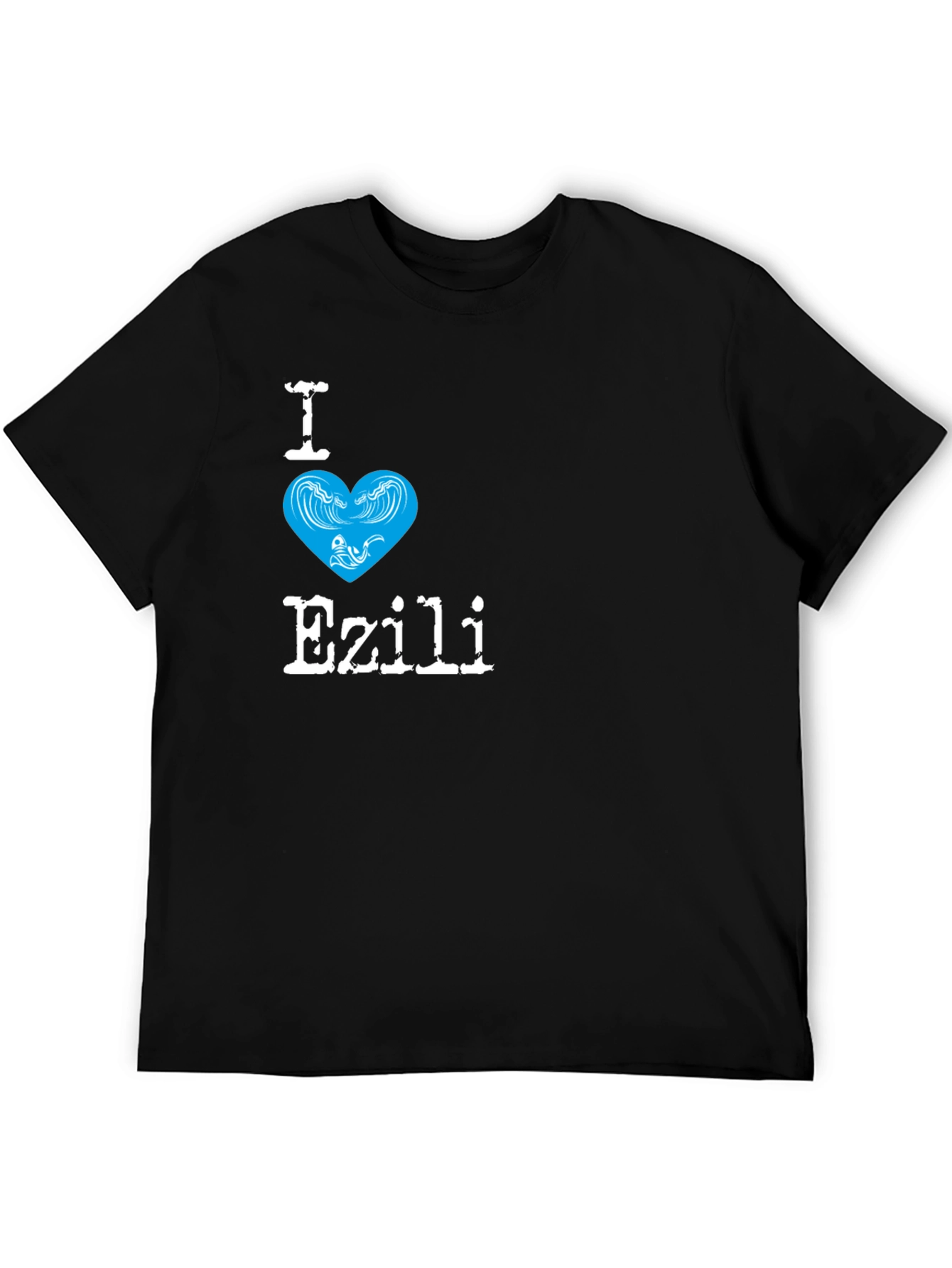 I Love Ezili Black T-Shirt