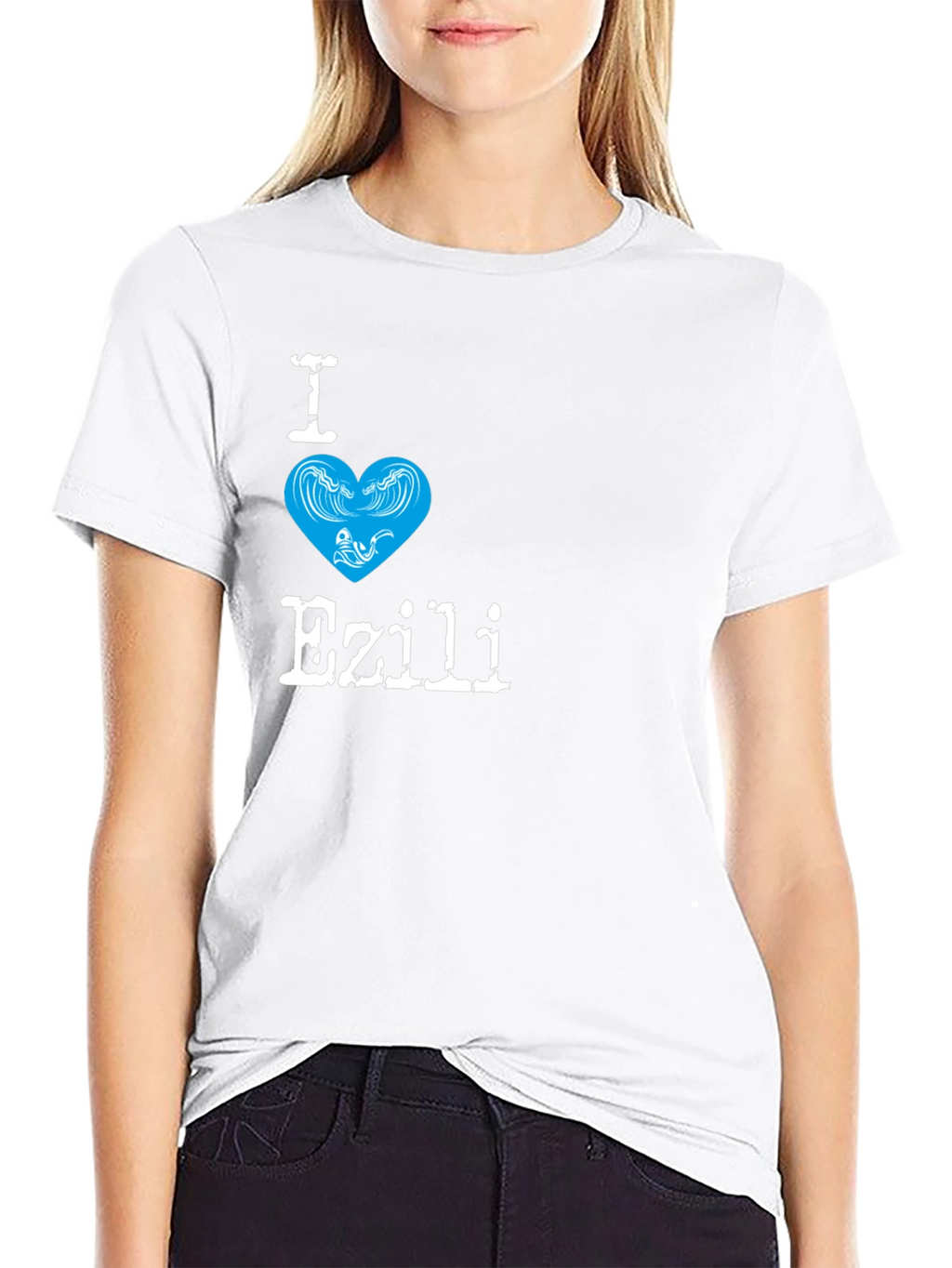I Love Ezili Black T-Shirt