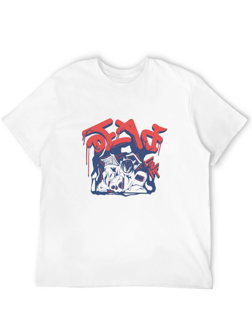 Dead Line Graphic T-Shirt - Mens Black Tee
