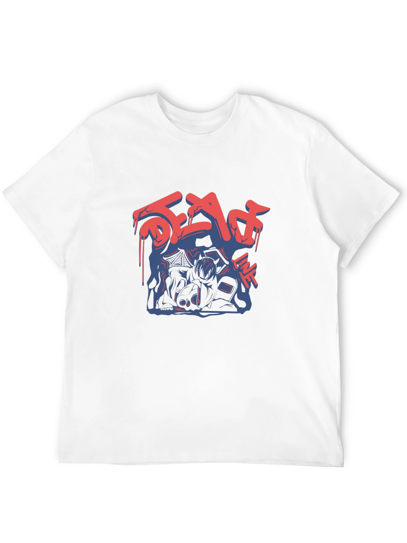Dead Line Graphic T-Shirt - Mens Black Tee