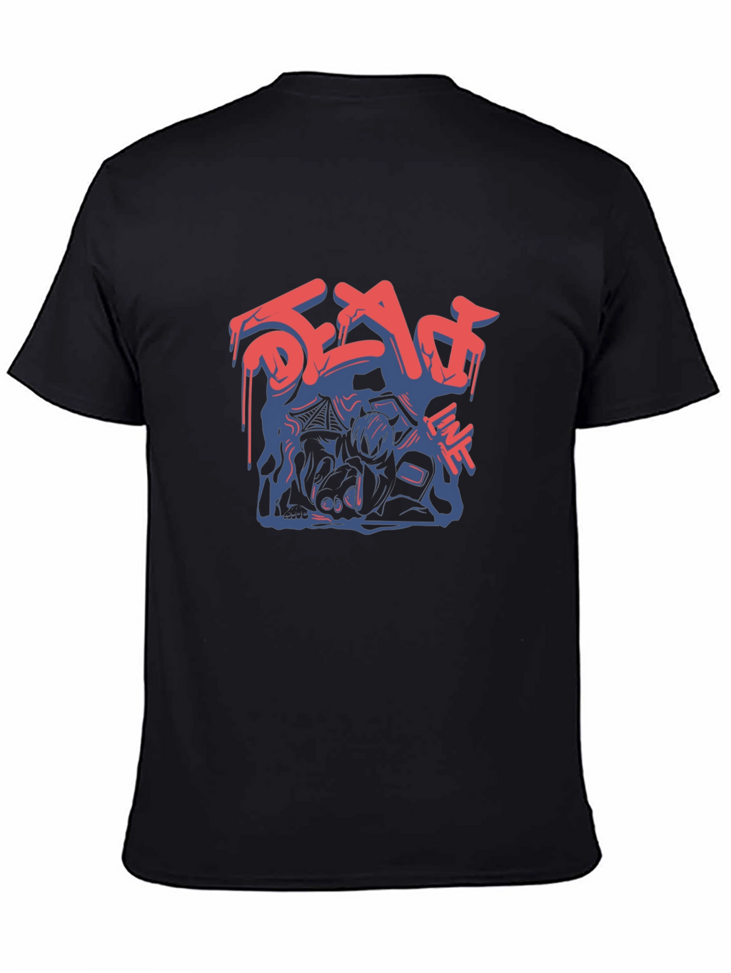 Dead Line Graphic T-Shirt - Mens Black Tee