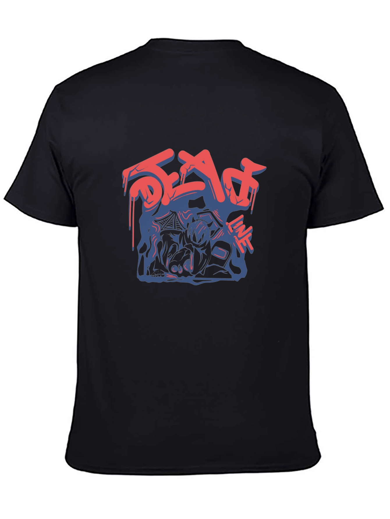 Dead Line Graphic T-Shirt - Mens Black Tee