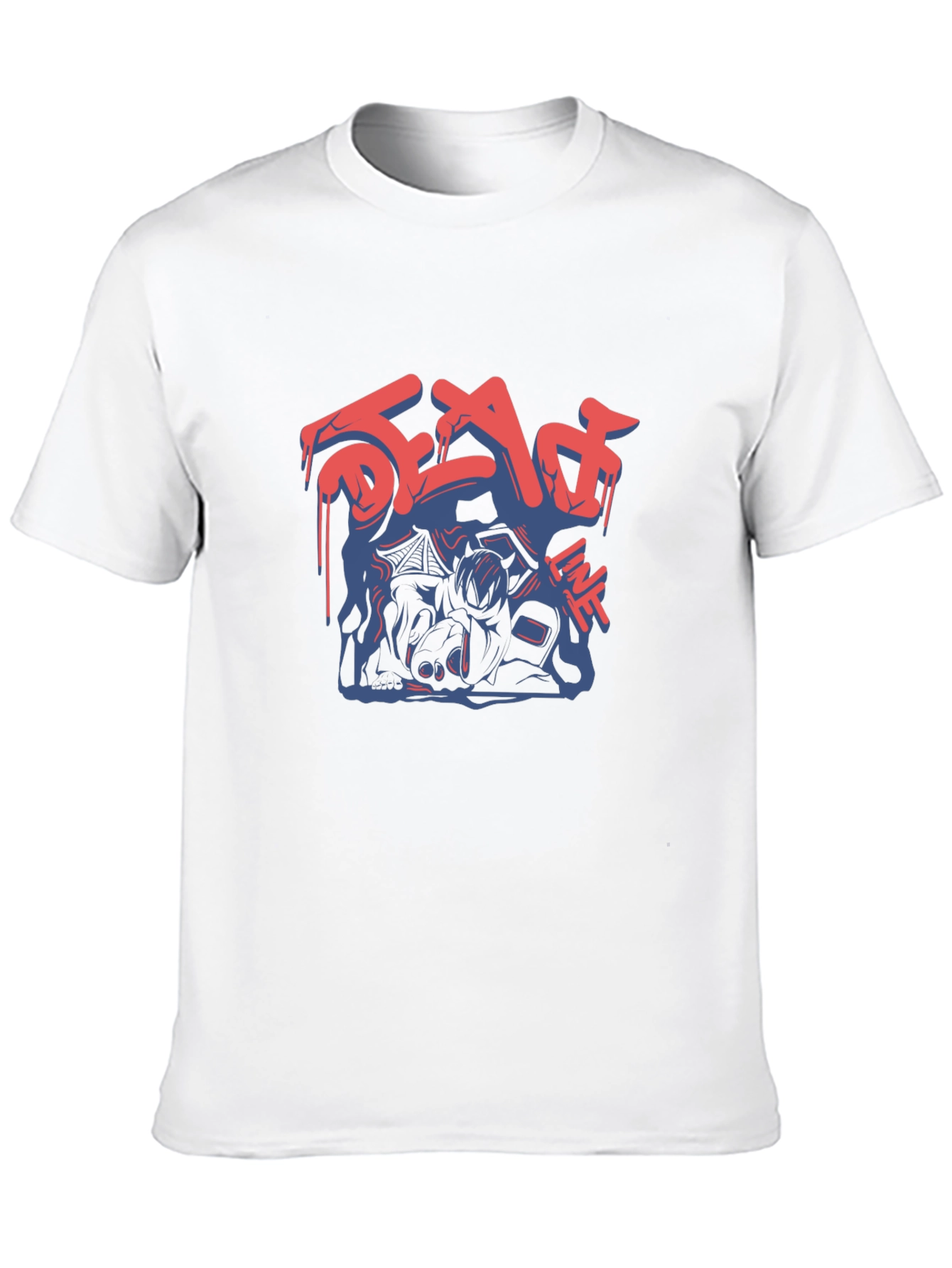 Dead Line Graphic T-Shirt - Mens Black Tee