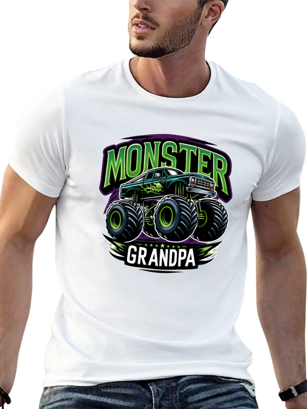 Monster Truck Grandpa T-Shirt